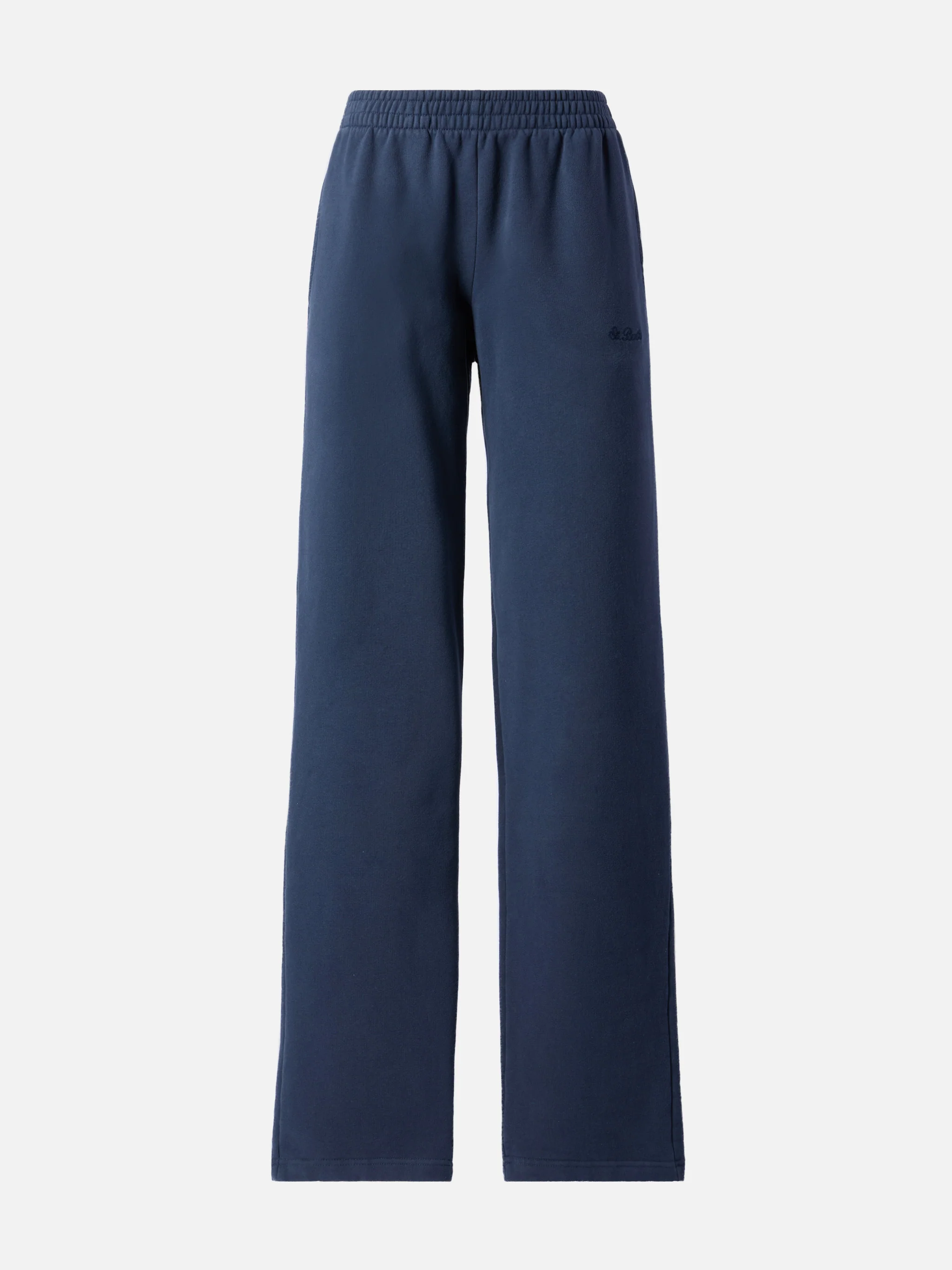 Deena straight-hem joggers in navy blue - Image 4