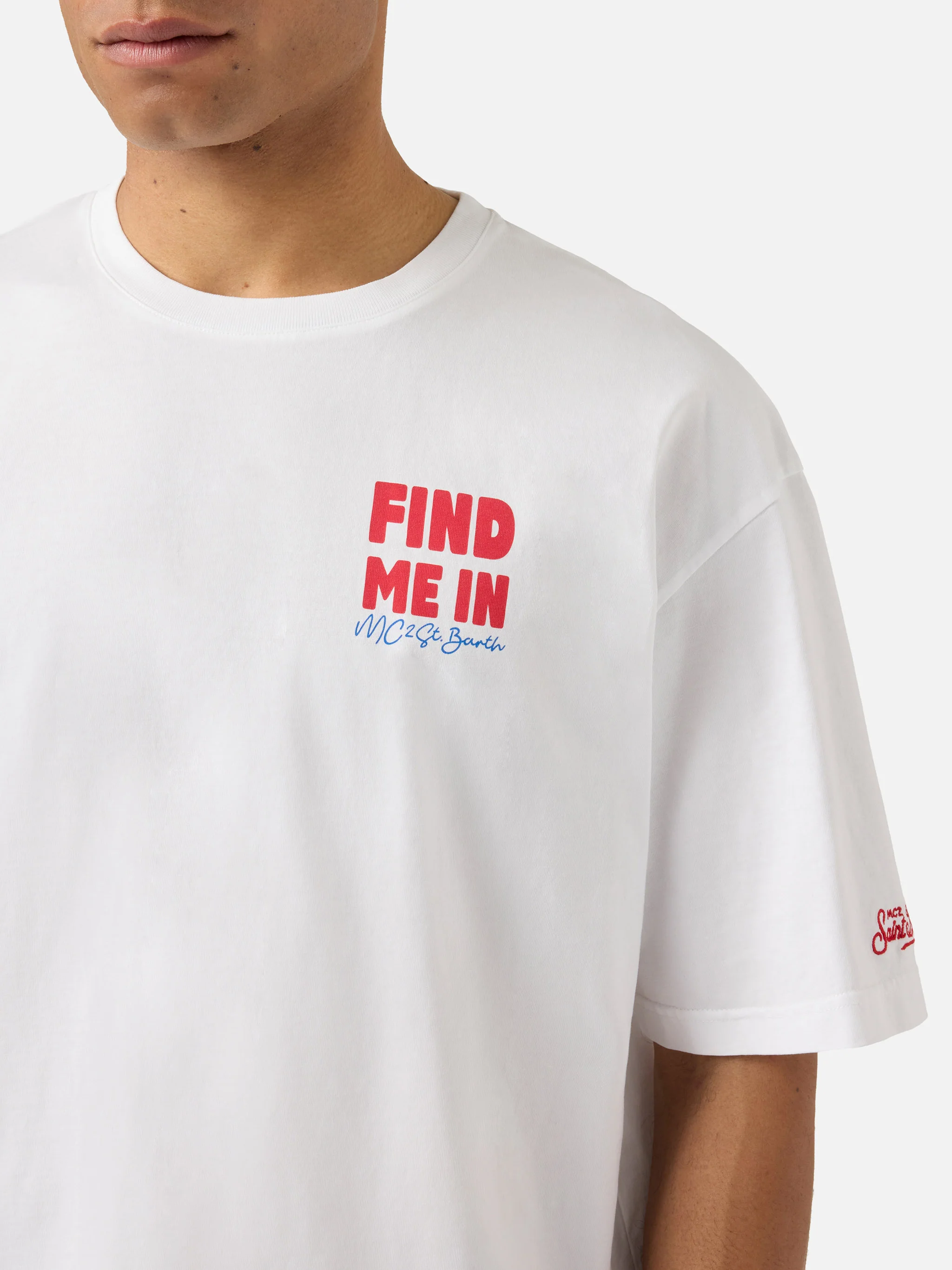 Delmar t-shirt with Find Me On Vacation print and maxi graphic on the back - Image 2