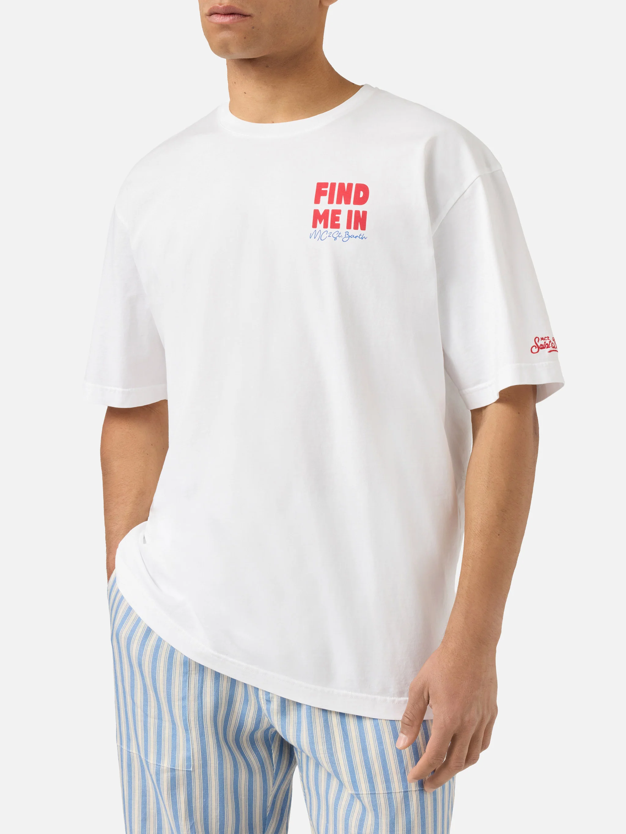 Delmar t-shirt with Find Me On Vacation print and maxi graphic on the back - Image 3