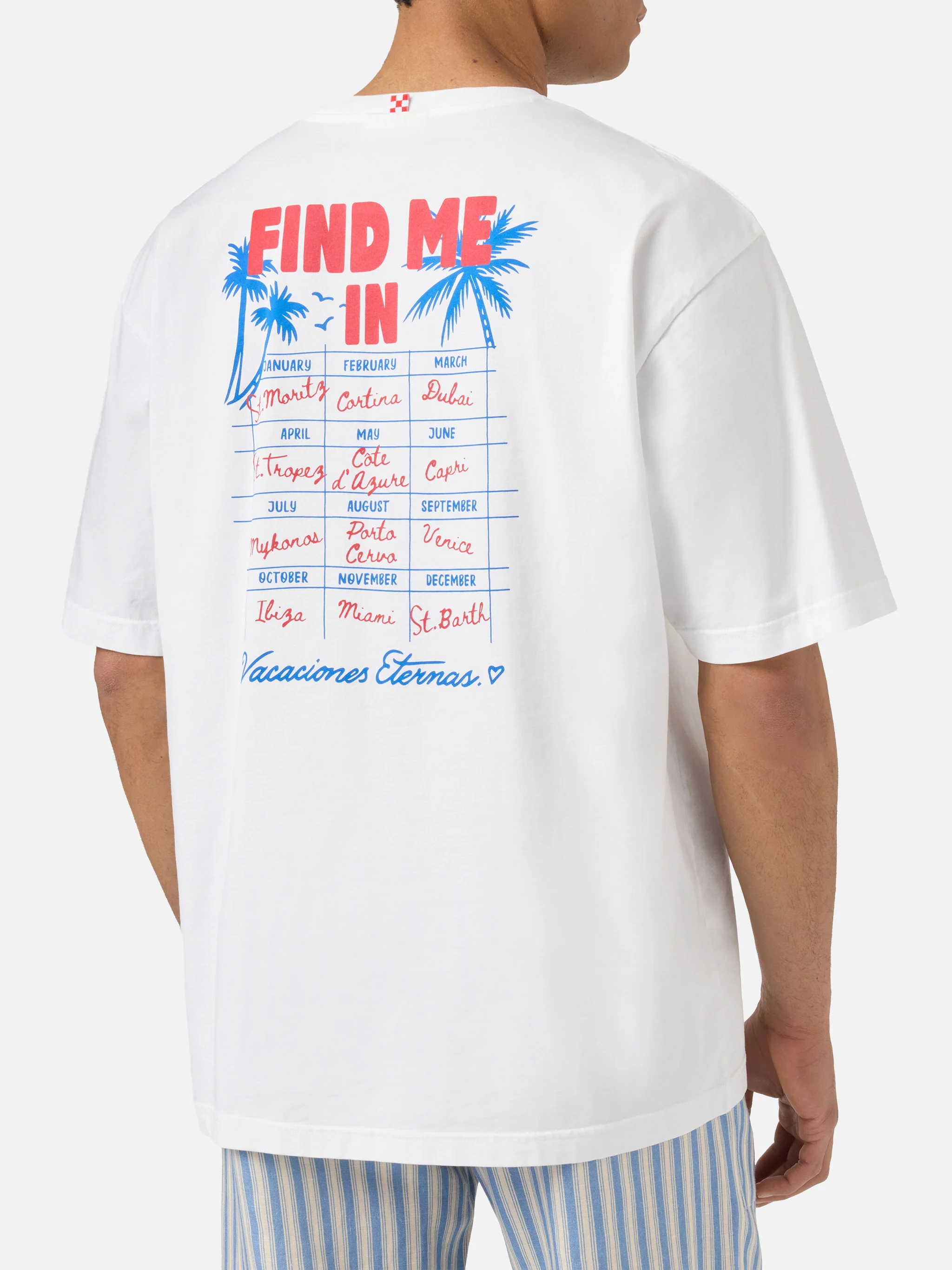 Delmar t-shirt with Find Me On Vacation print and maxi graphic on the back - Image 4