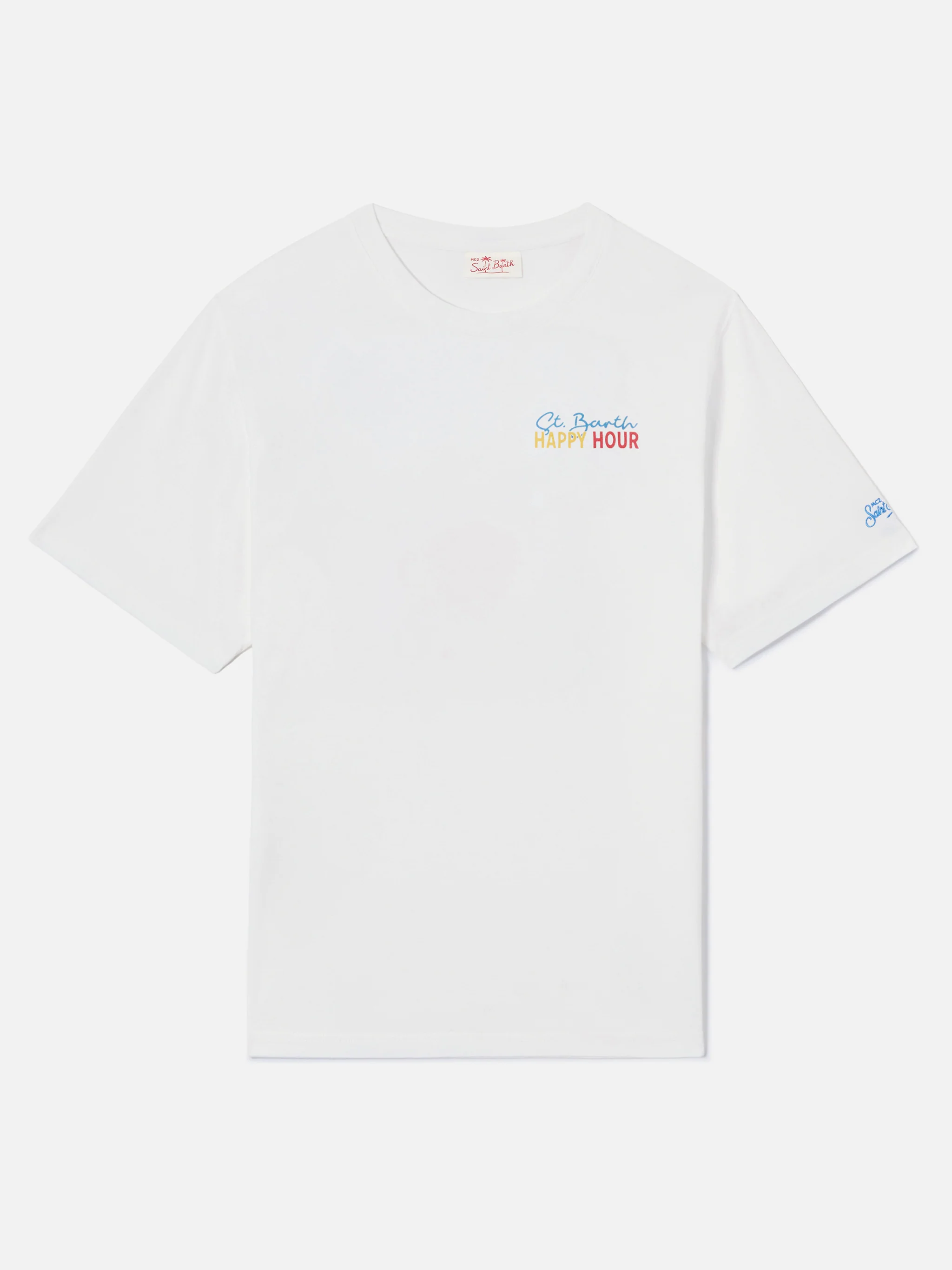 Delmar t-shirt with St. Barth Happy Hour print and maxi graphic on the back - Image 5