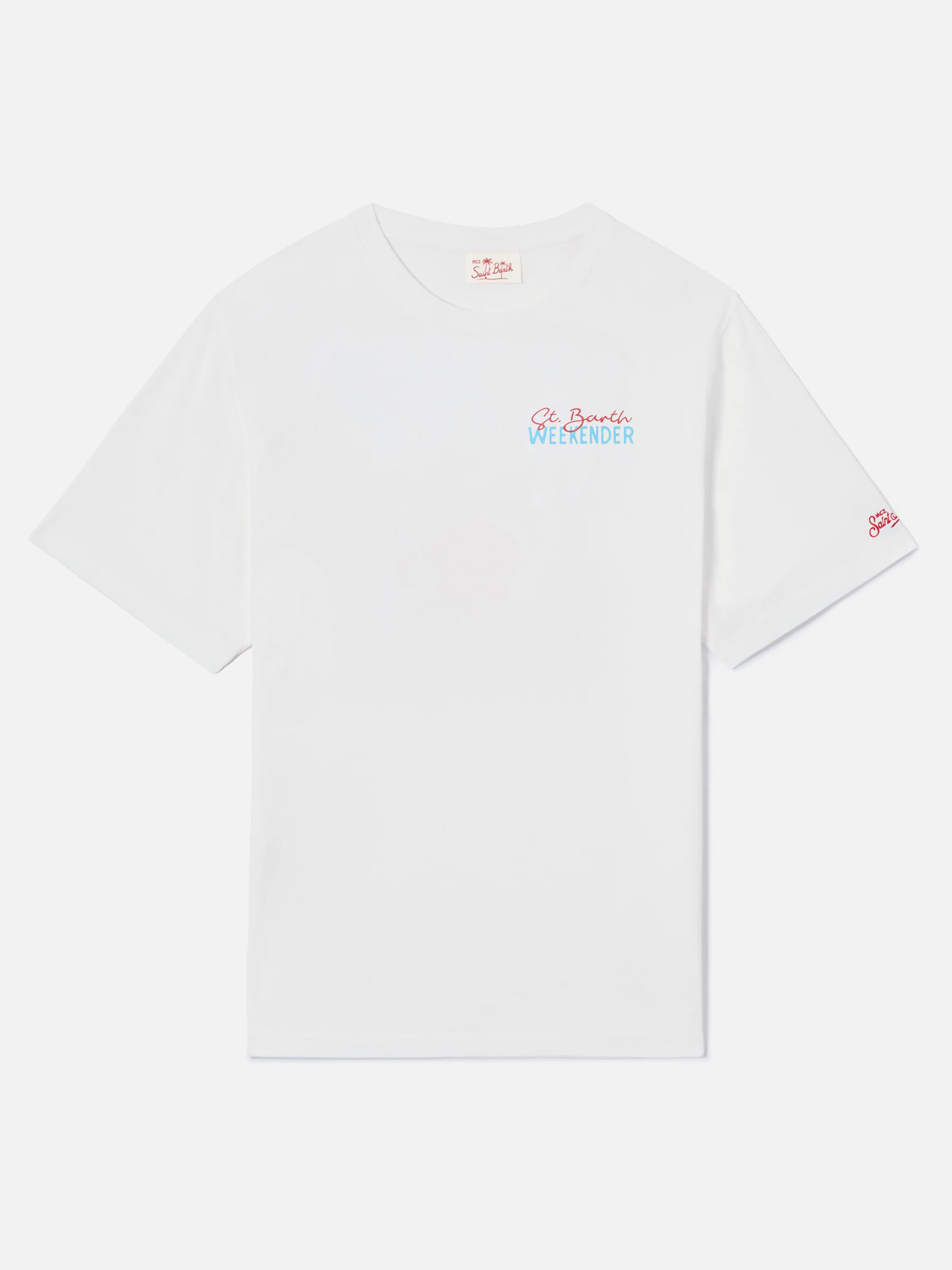 Delmar t-shirt with St. Barth Weekender print and maxi graphic on the back - Image 5