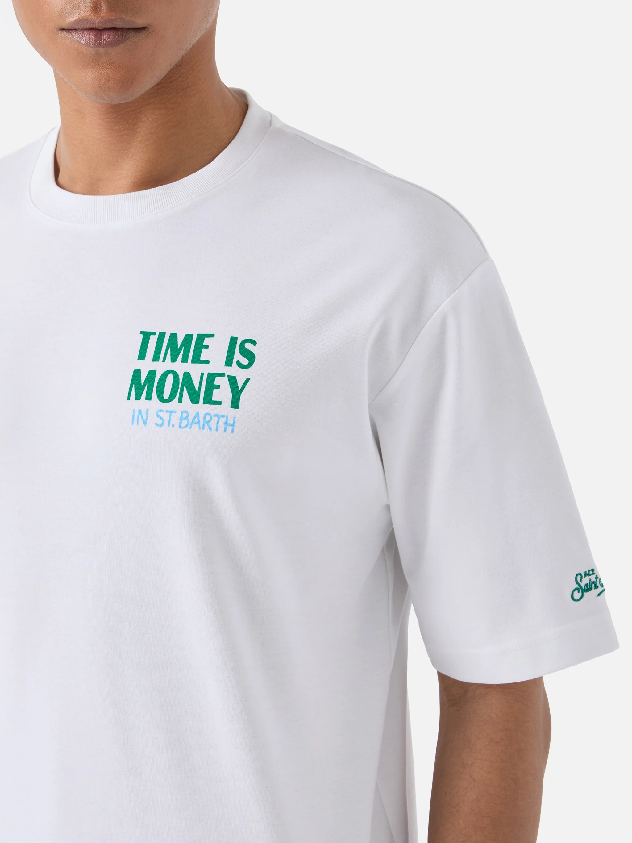 Delmar t-shirt with Time Is Money print and maxi graphic on the back - Image 2