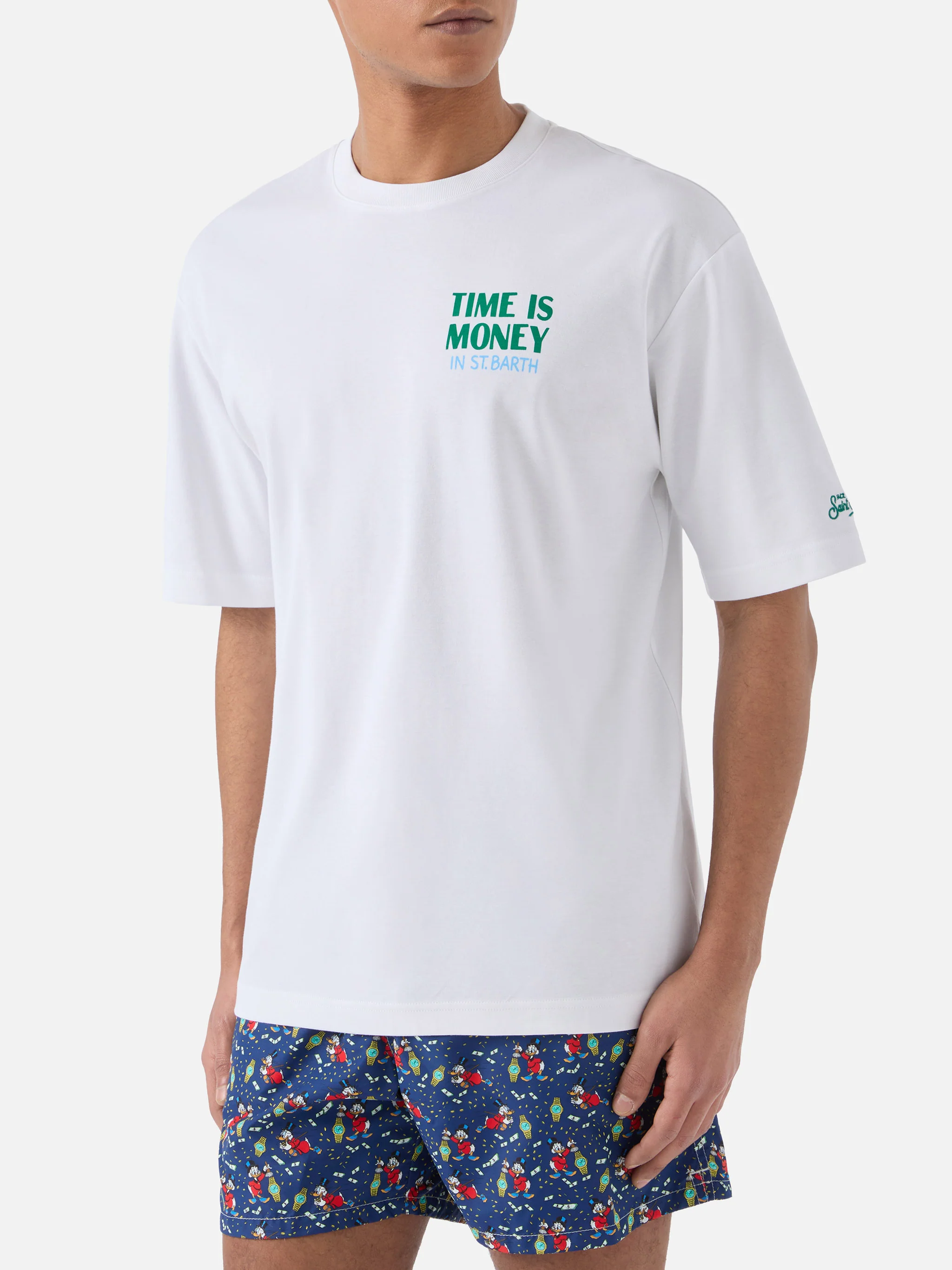 Delmar t-shirt with Time Is Money print and maxi graphic on the back - Image 3