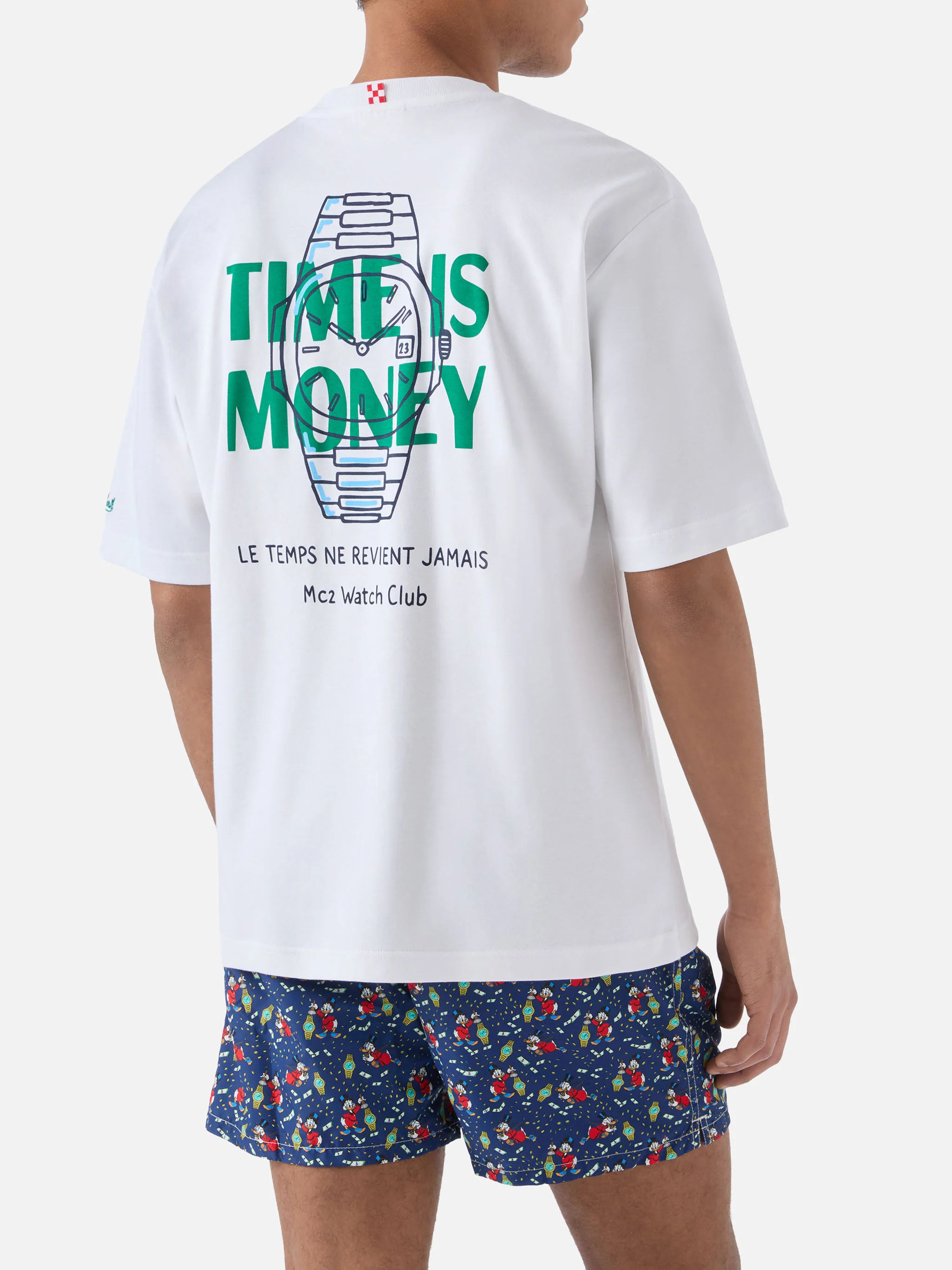 Delmar t-shirt with Time Is Money print and maxi graphic on the back - Image 4