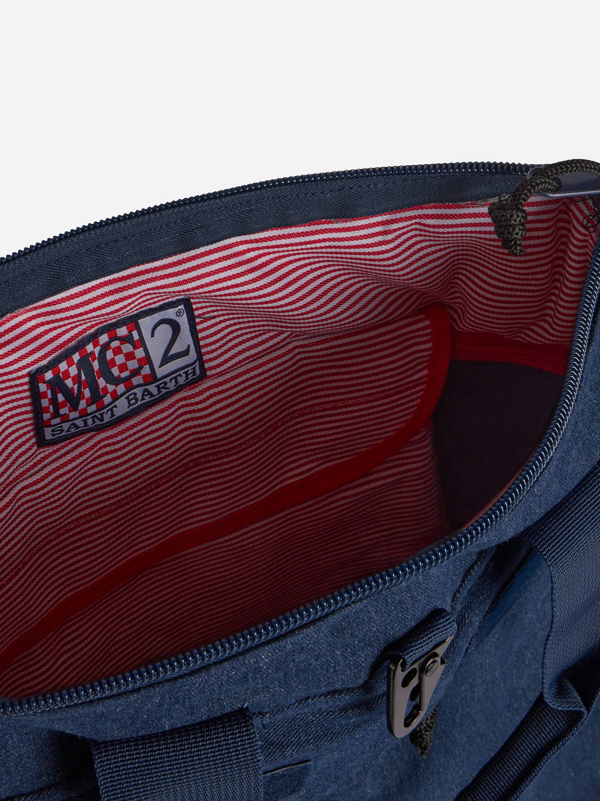 Denim canvas backpack Helmut - Image 4