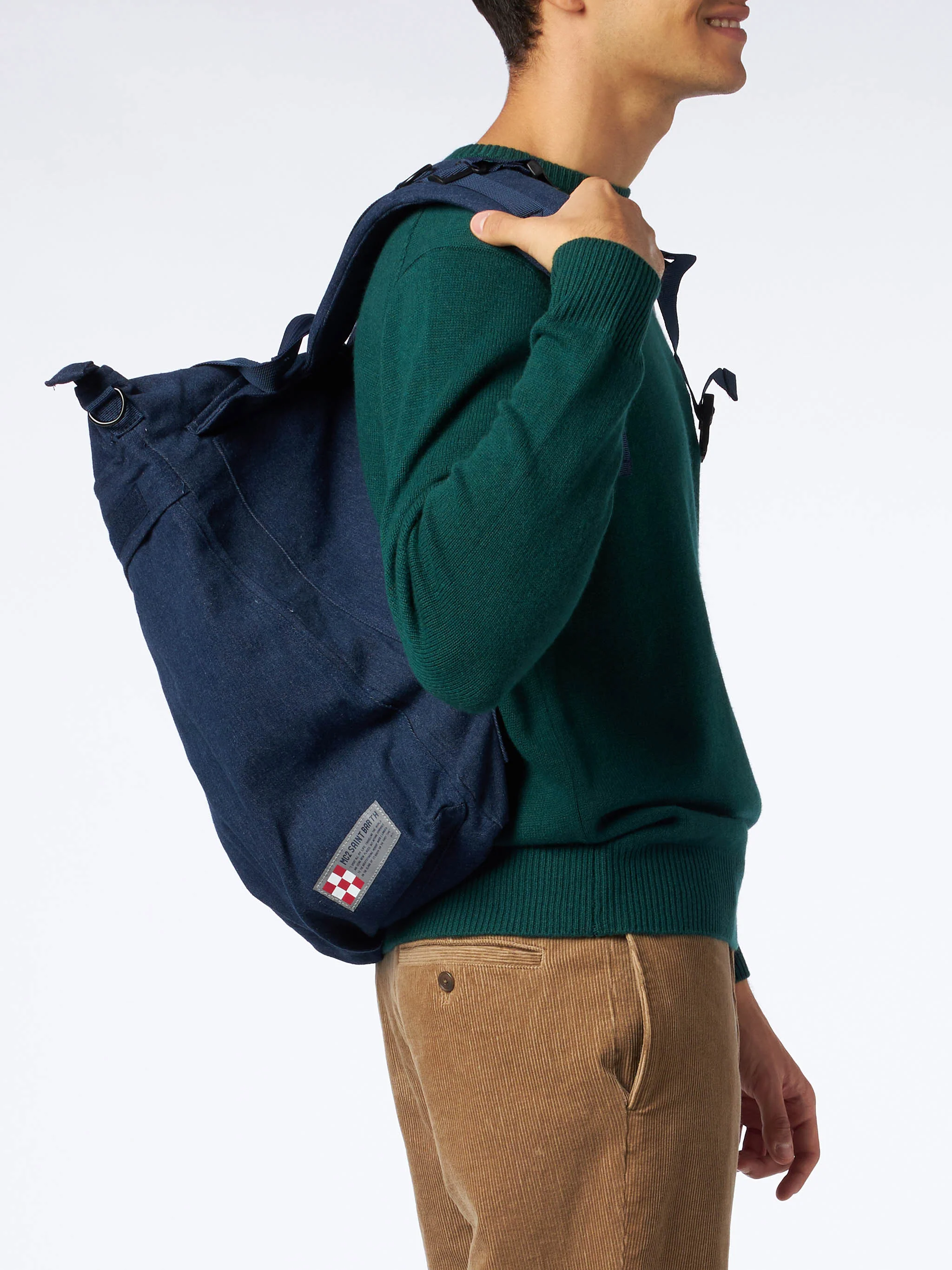 Denim canvas backpack Helmut - Image 5