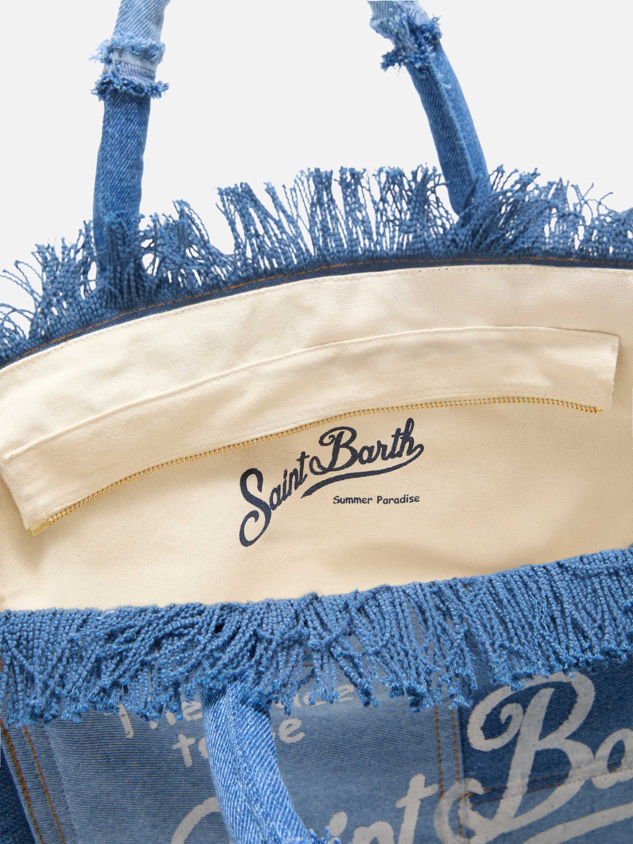 Denim patchwork Vanity regular bag - Image 4