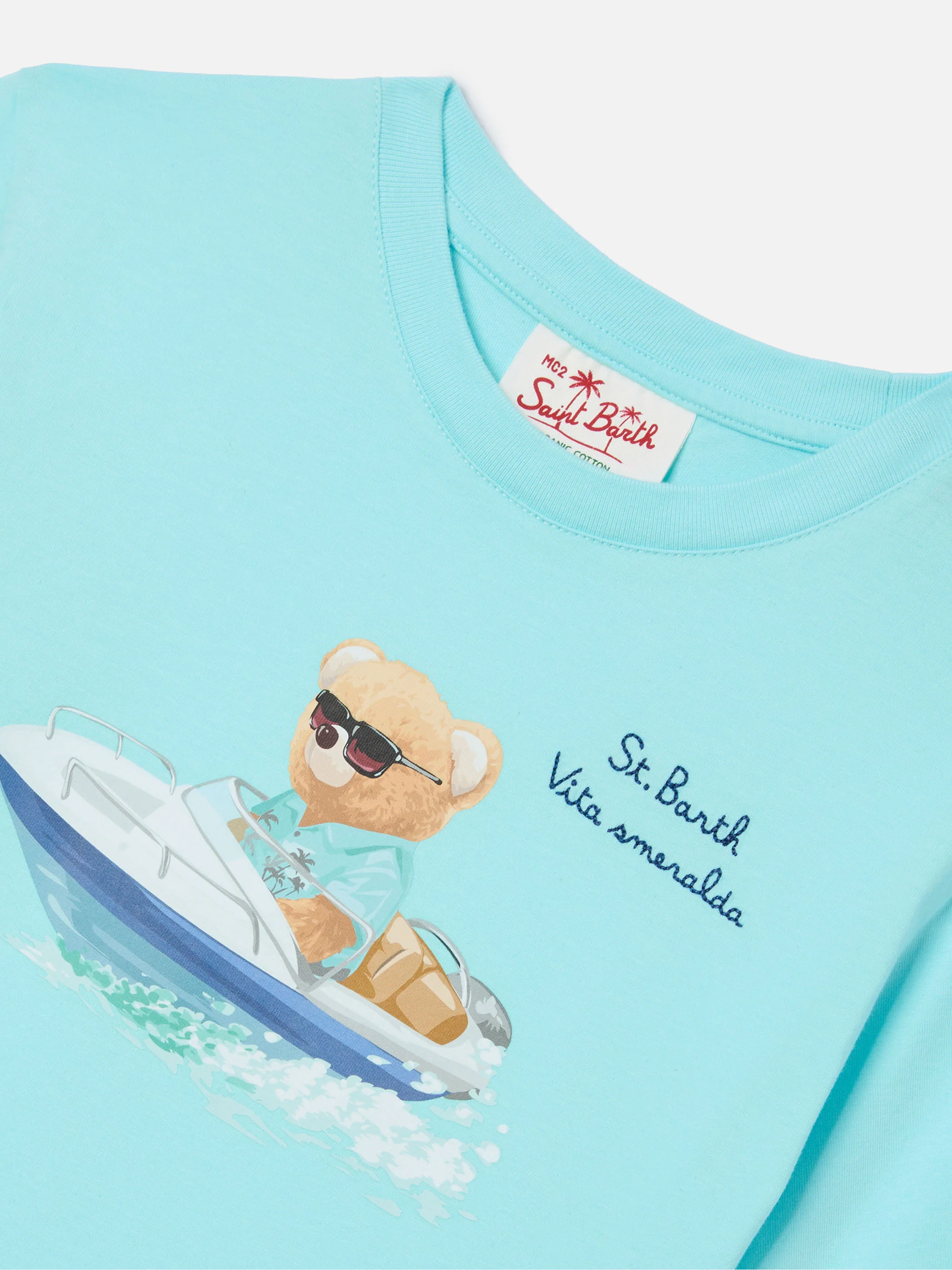 Denver Jr t-shirt with Vita Smeralda embroidery - Image 2
