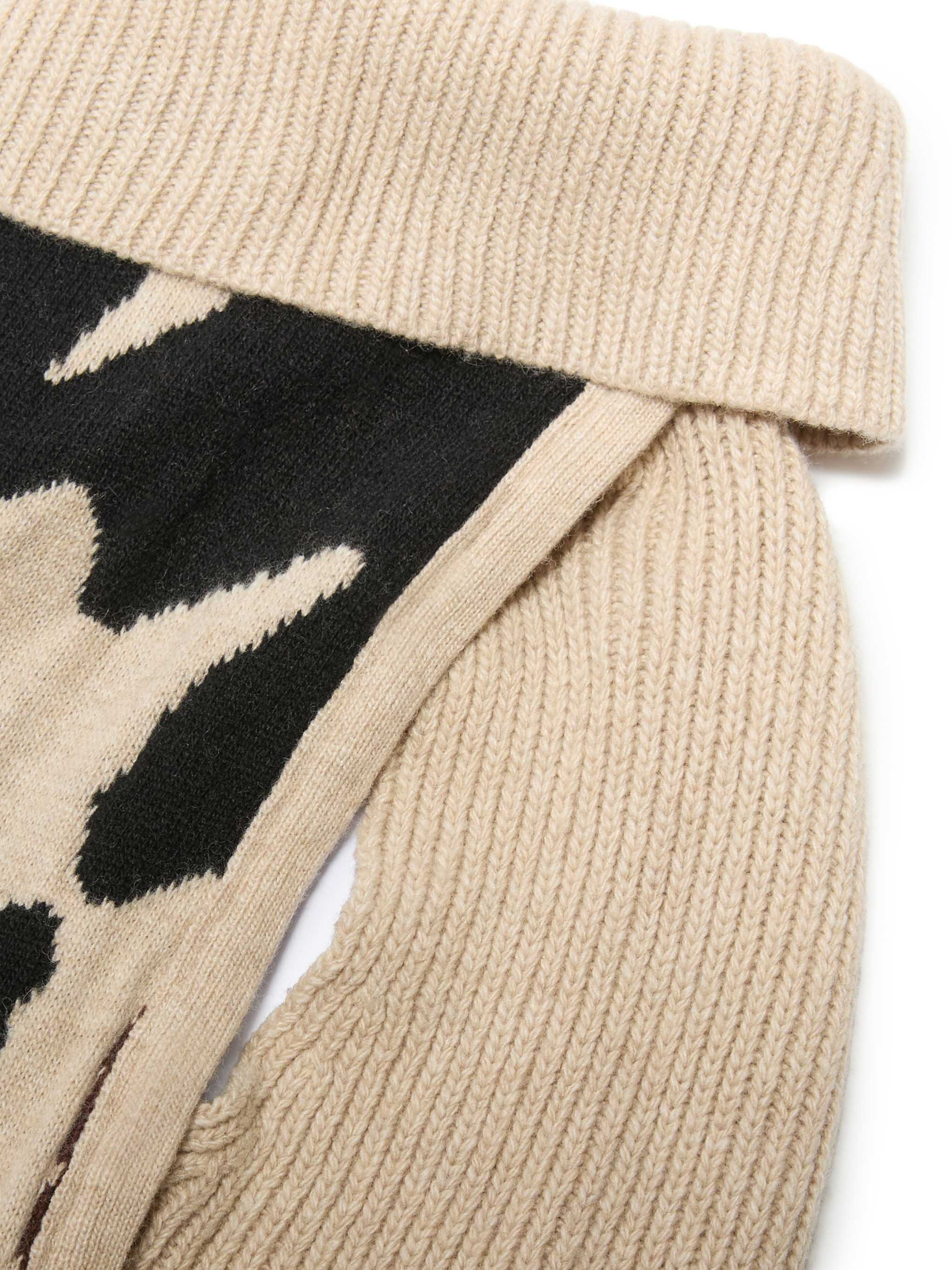 Dog sweater with cow skin jacquard and Cool Dog embroidery - Image 2