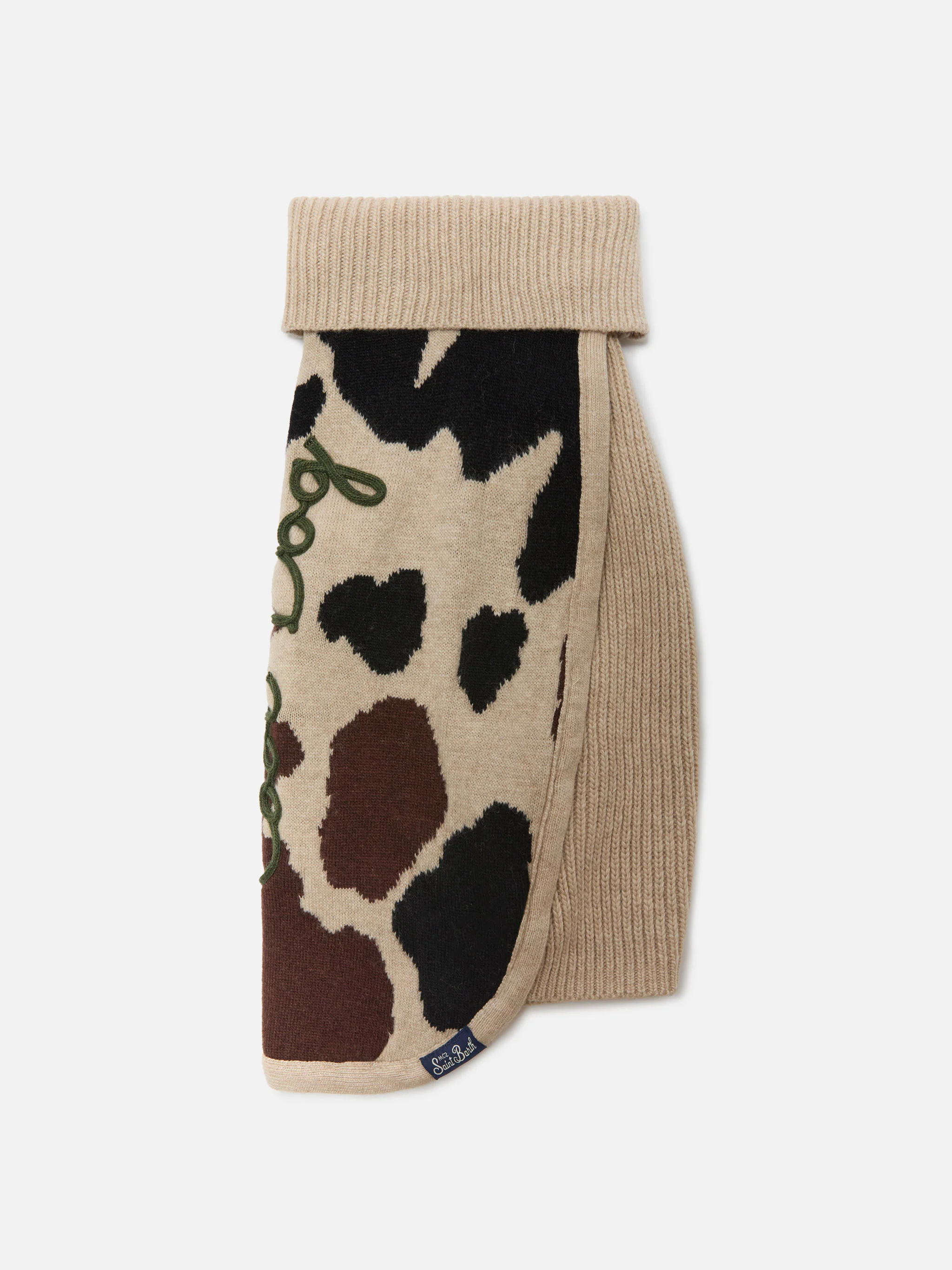 Dog sweater with cow skin jacquard and Cool Dog embroidery - Image 3
