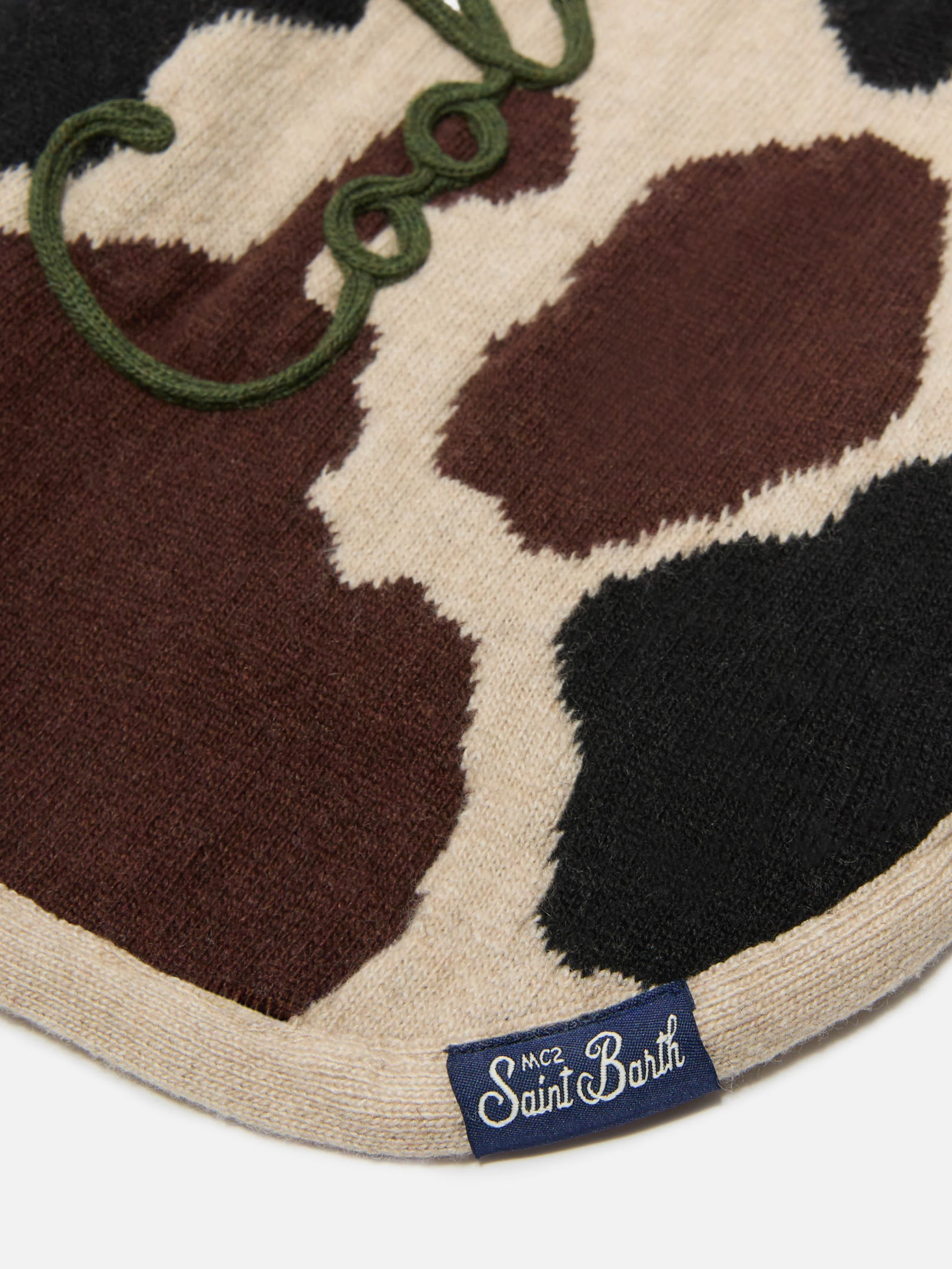 Dog sweater with cow skin jacquard and Cool Dog embroidery - Image 4