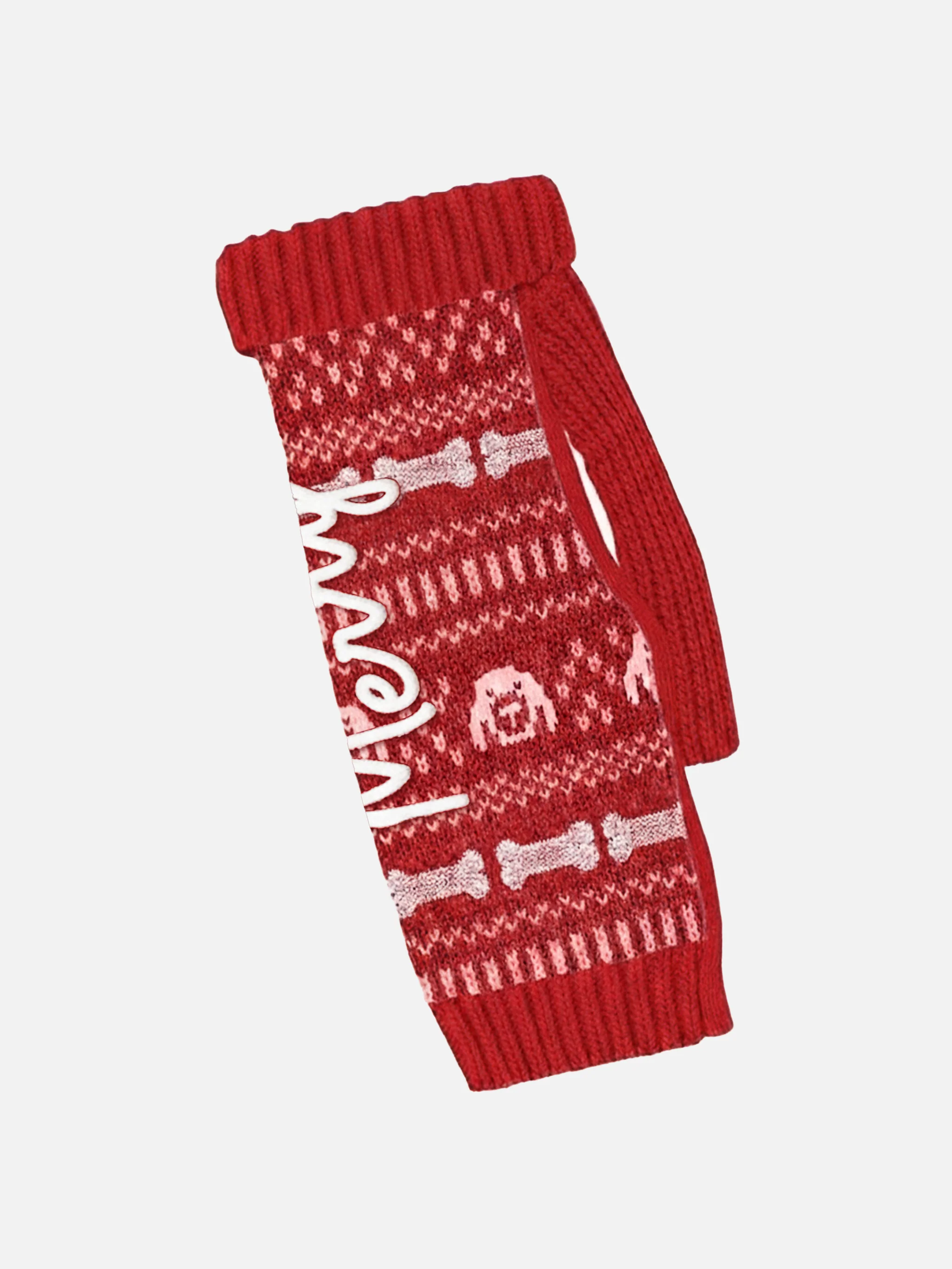 Dog sweater with Merry embroidery - Image 3