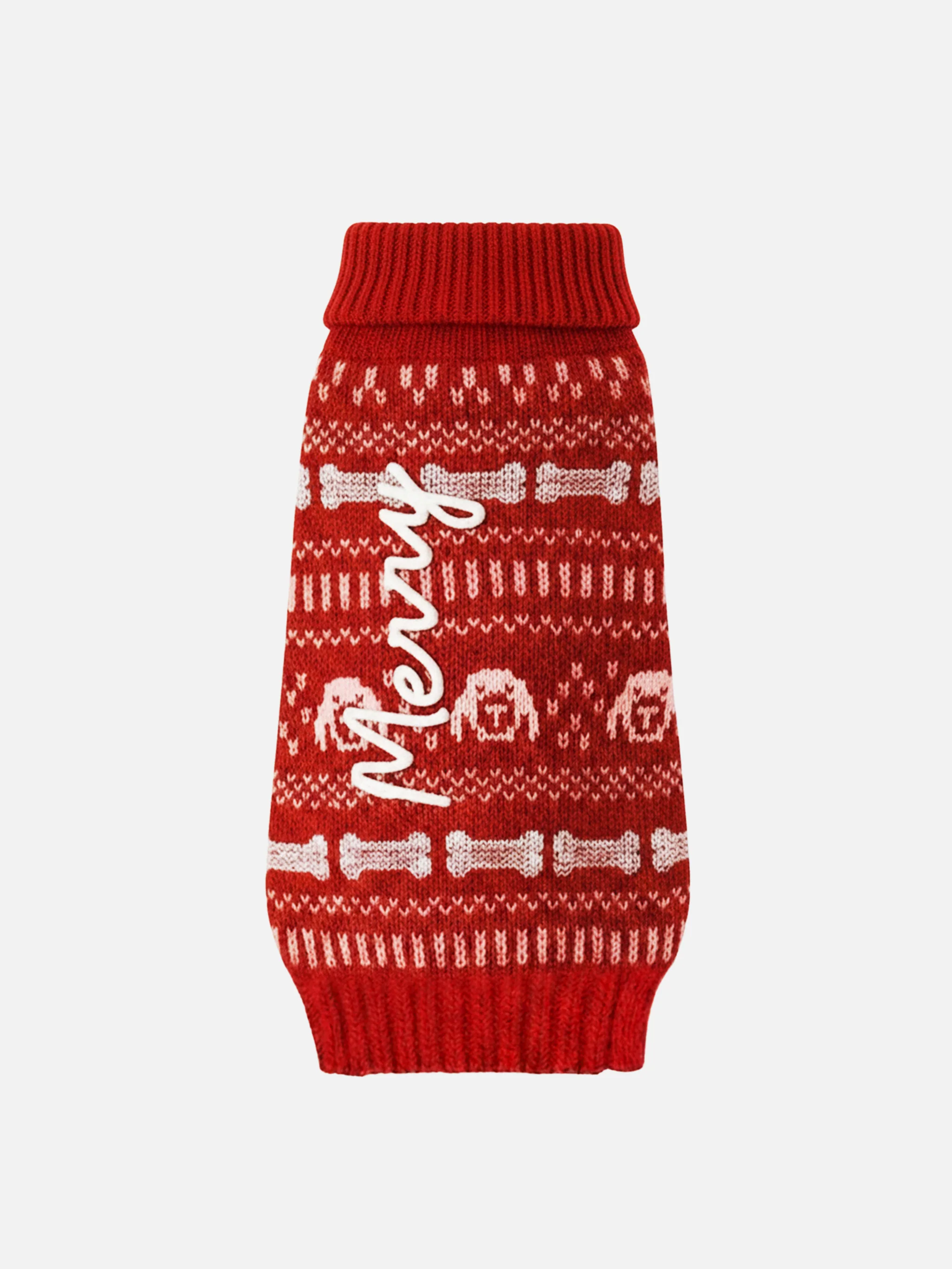 Dog sweater with Merry embroidery - Image 4