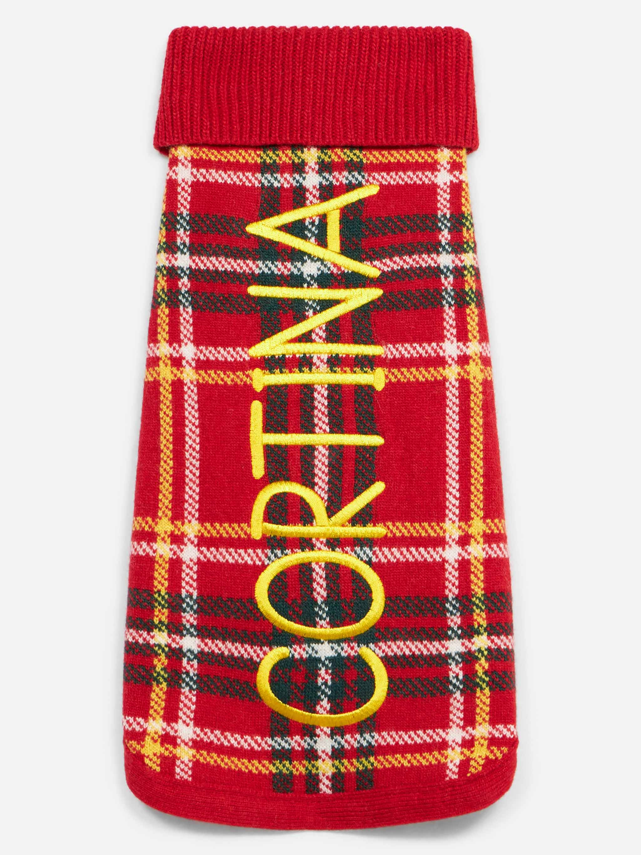 Dog sweater with tartan print - Image 2