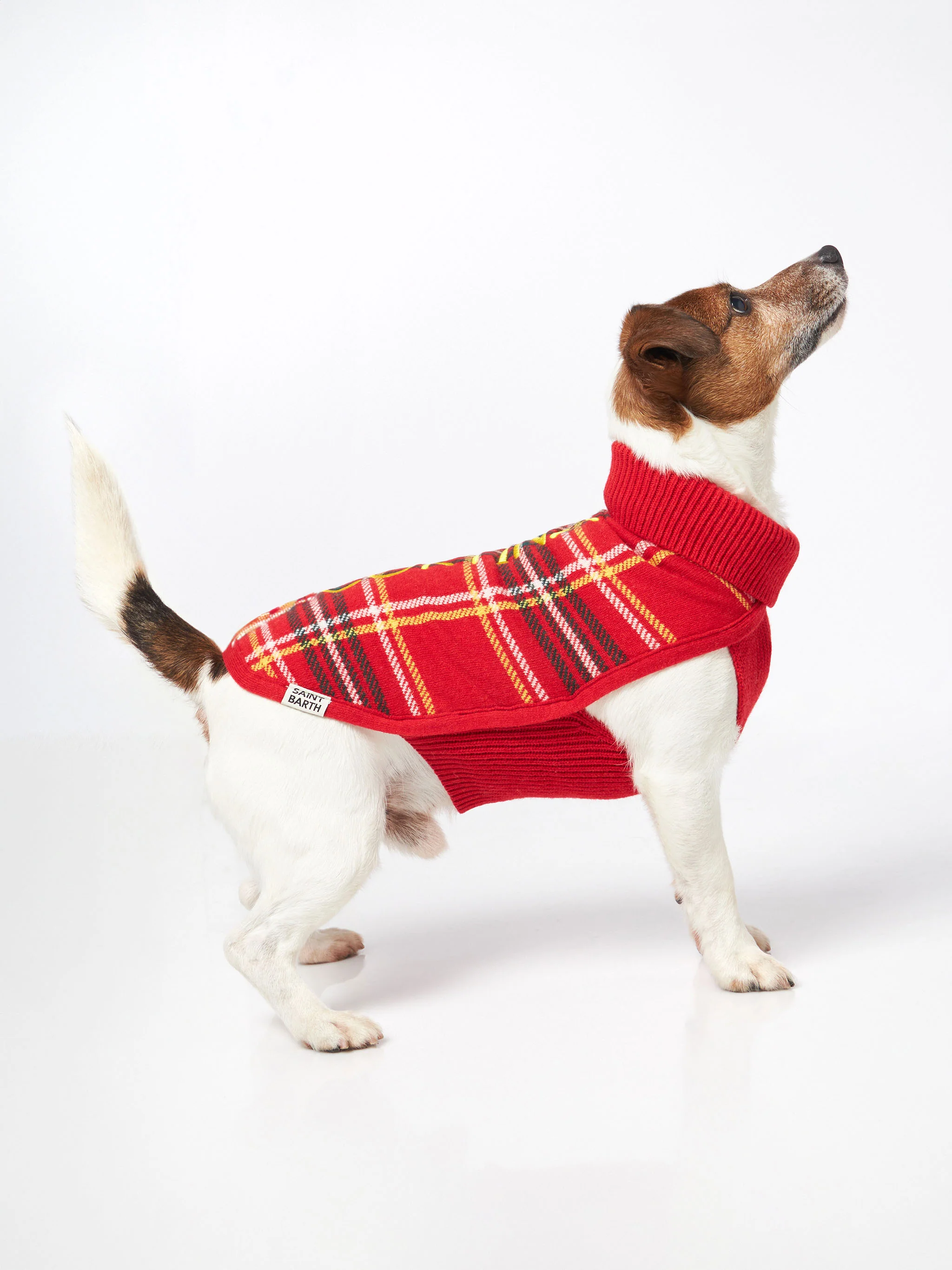 Dog sweater with tartan print - Image 4
