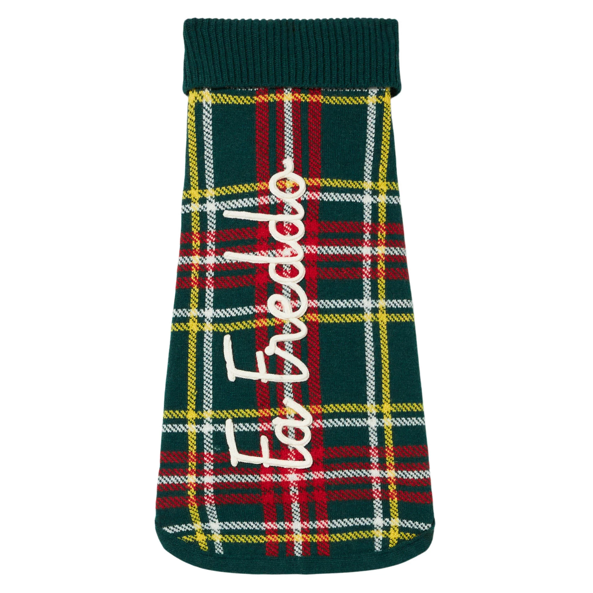 Dog sweater with tartan jacquard - Image 5