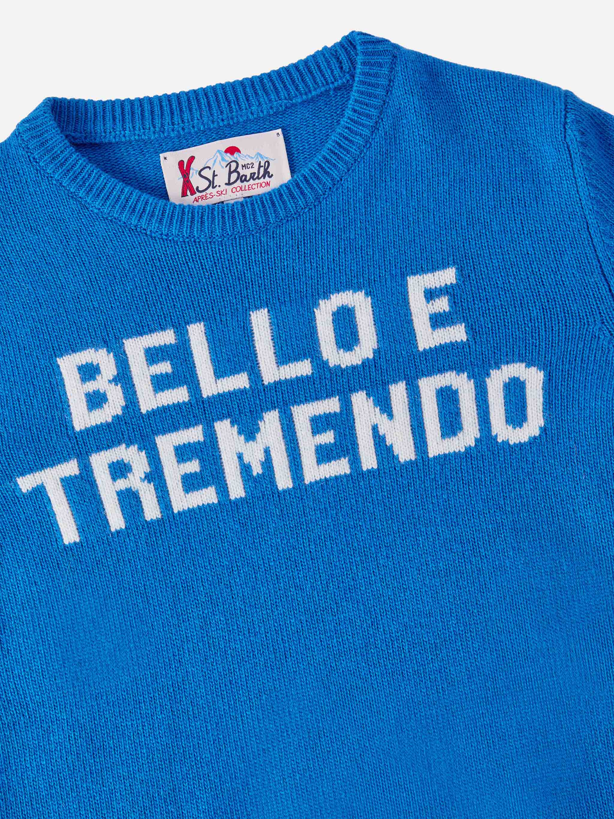 Douglas crewneck in cashmere blend with Bello e Tremendo jacquard - Image 2
