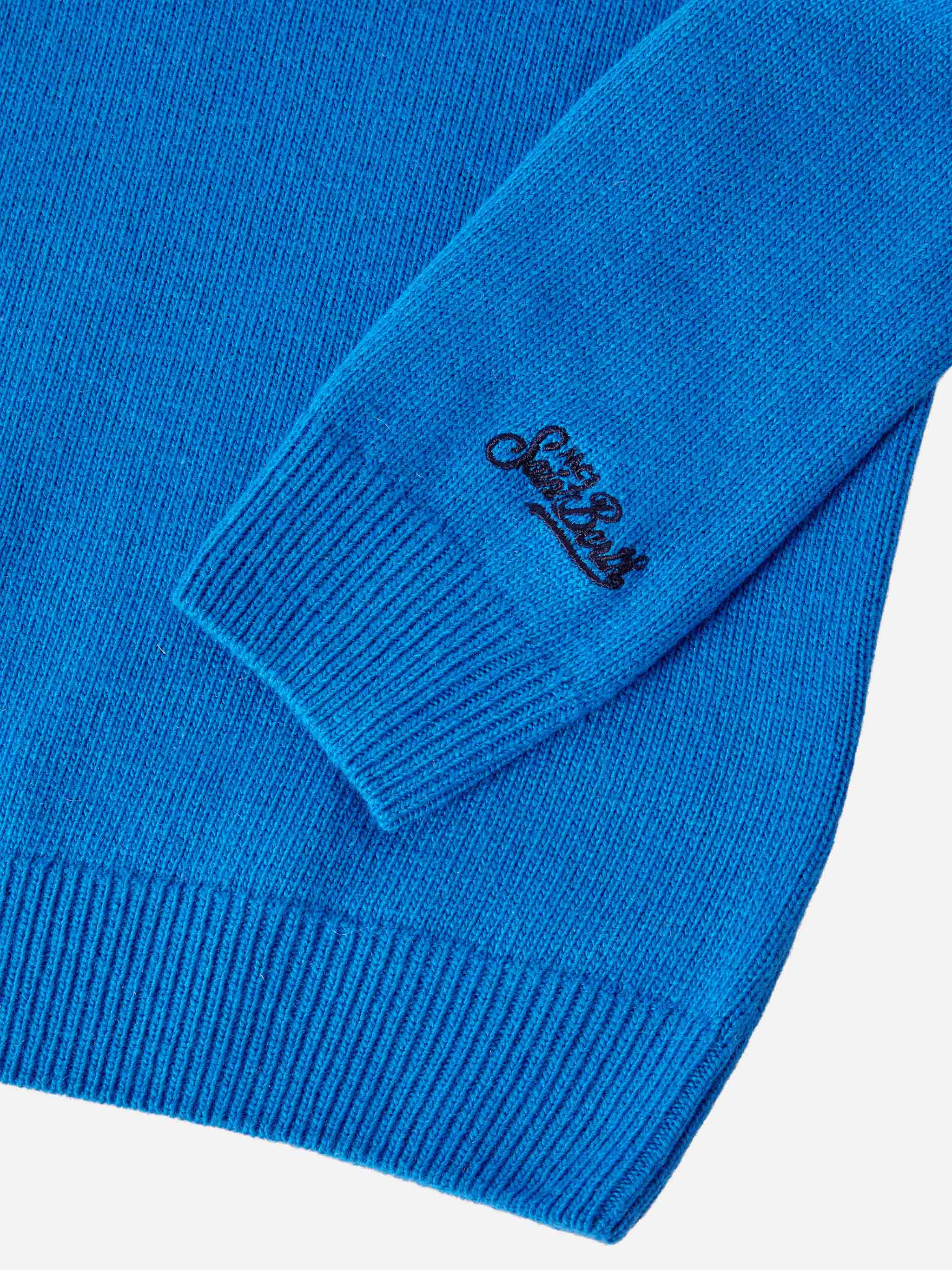 Douglas crewneck in cashmere blend with Bello e Tremendo jacquard - Image 3