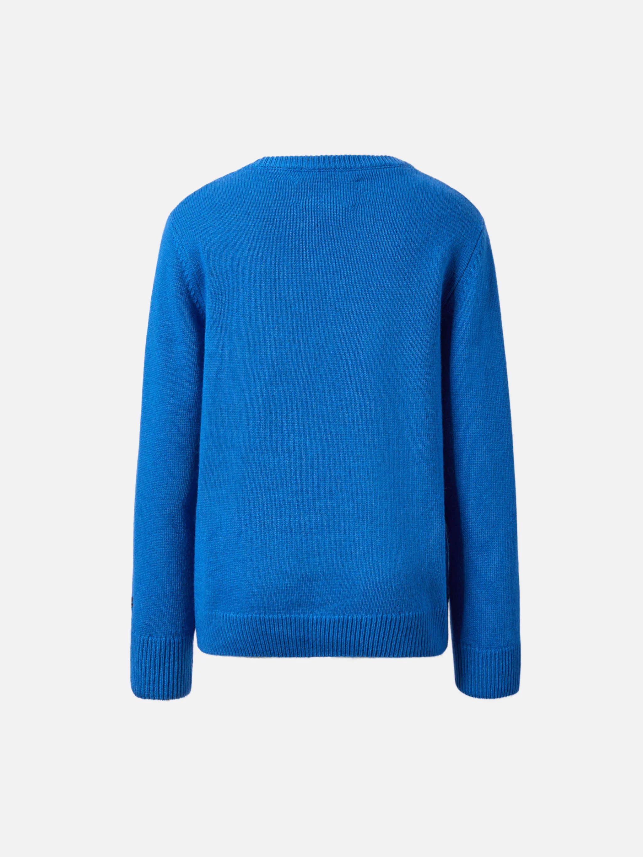 Douglas crewneck in cashmere blend with Bello e Tremendo jacquard - Image 4