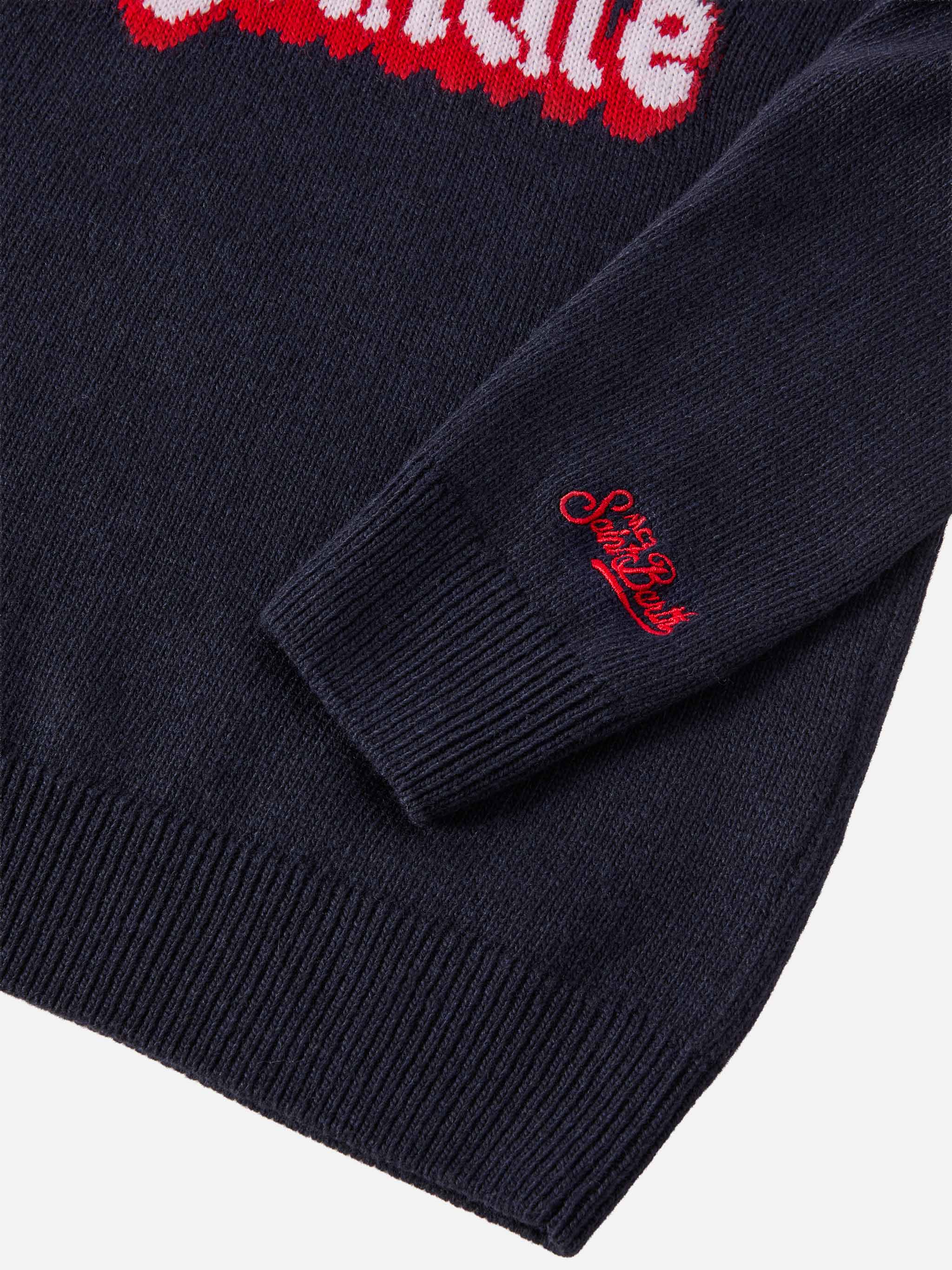 Douglas crewneck in cashmere blend with Vacanze di Natale jacquard | VACANZE DI NATALE SPECIAL EDITION - Image 3