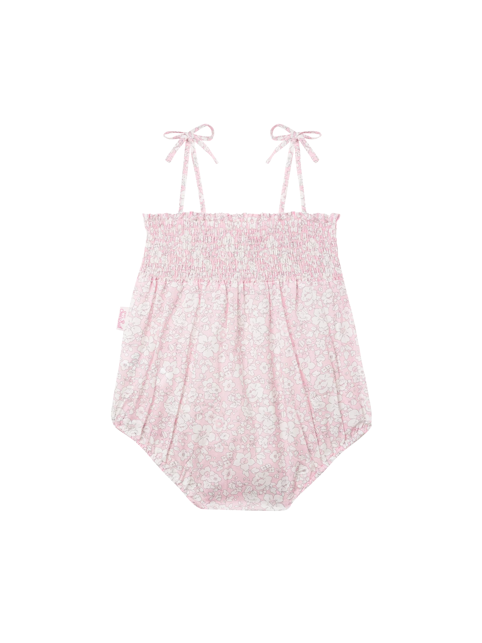 Dudu newborn cotton romper suit with flower print - Image 3