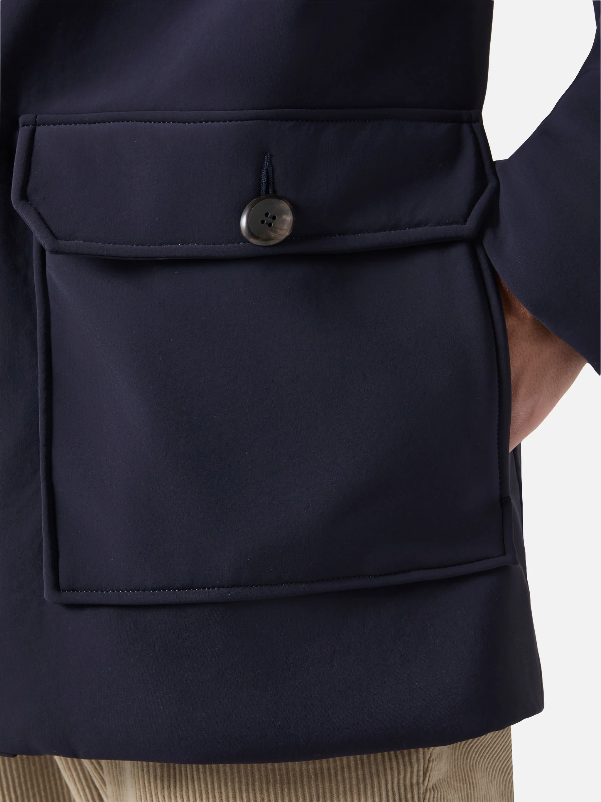 Duke blue navy hooded coat - Image 5