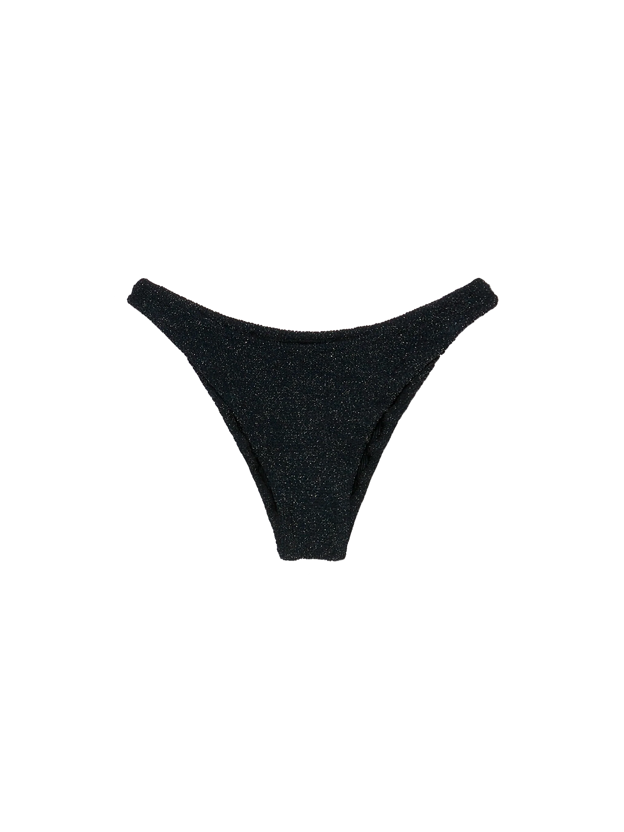Elise classic black crinkle lurex swim briefs - Image 2