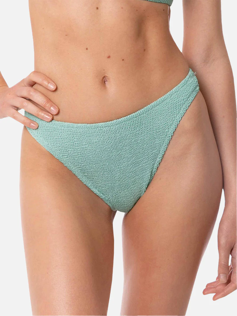 Elise classic sage green crinkle swim briefs - Image 2