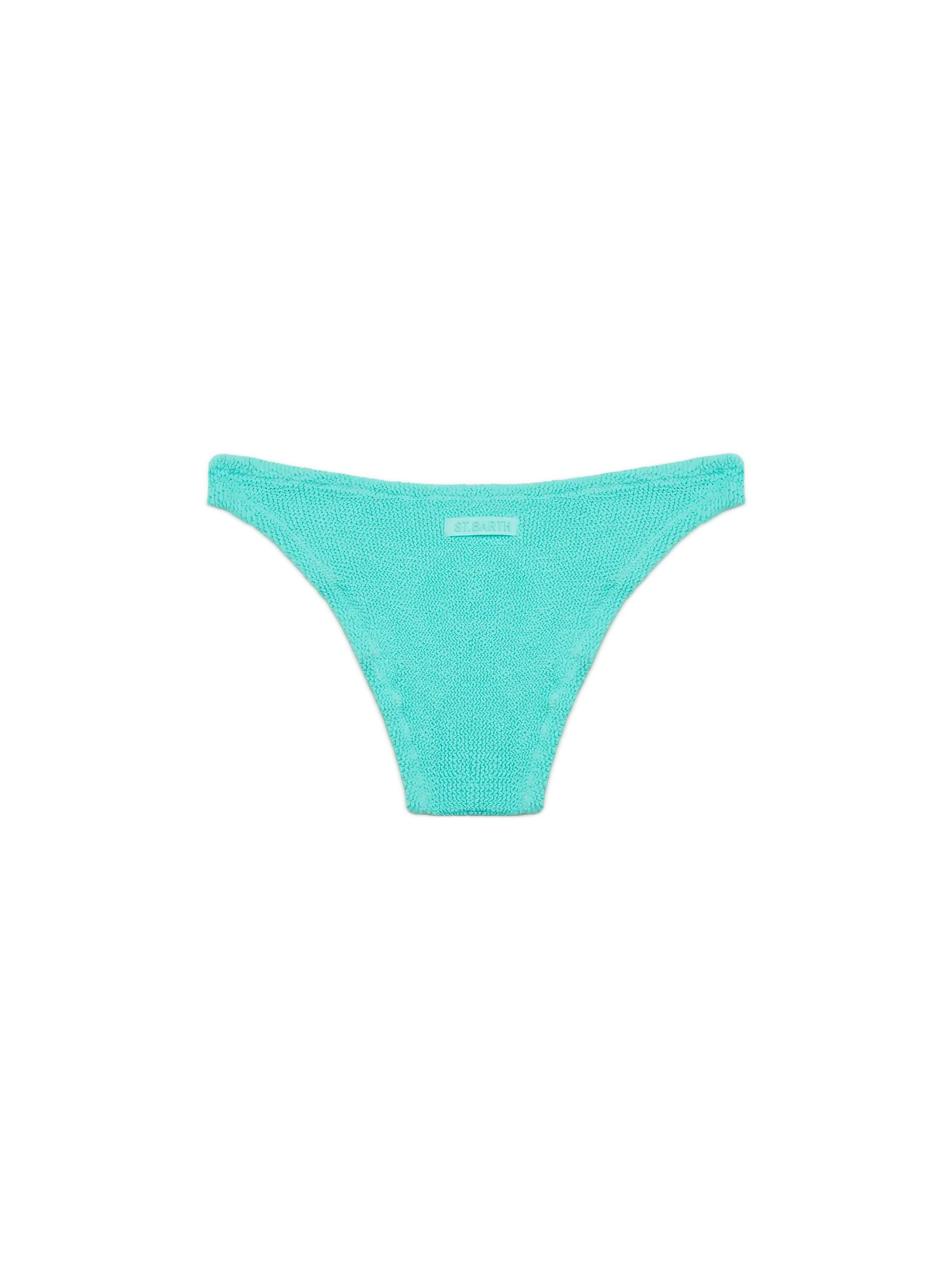 Elise classic water green crinkle swim briefs - Image 2