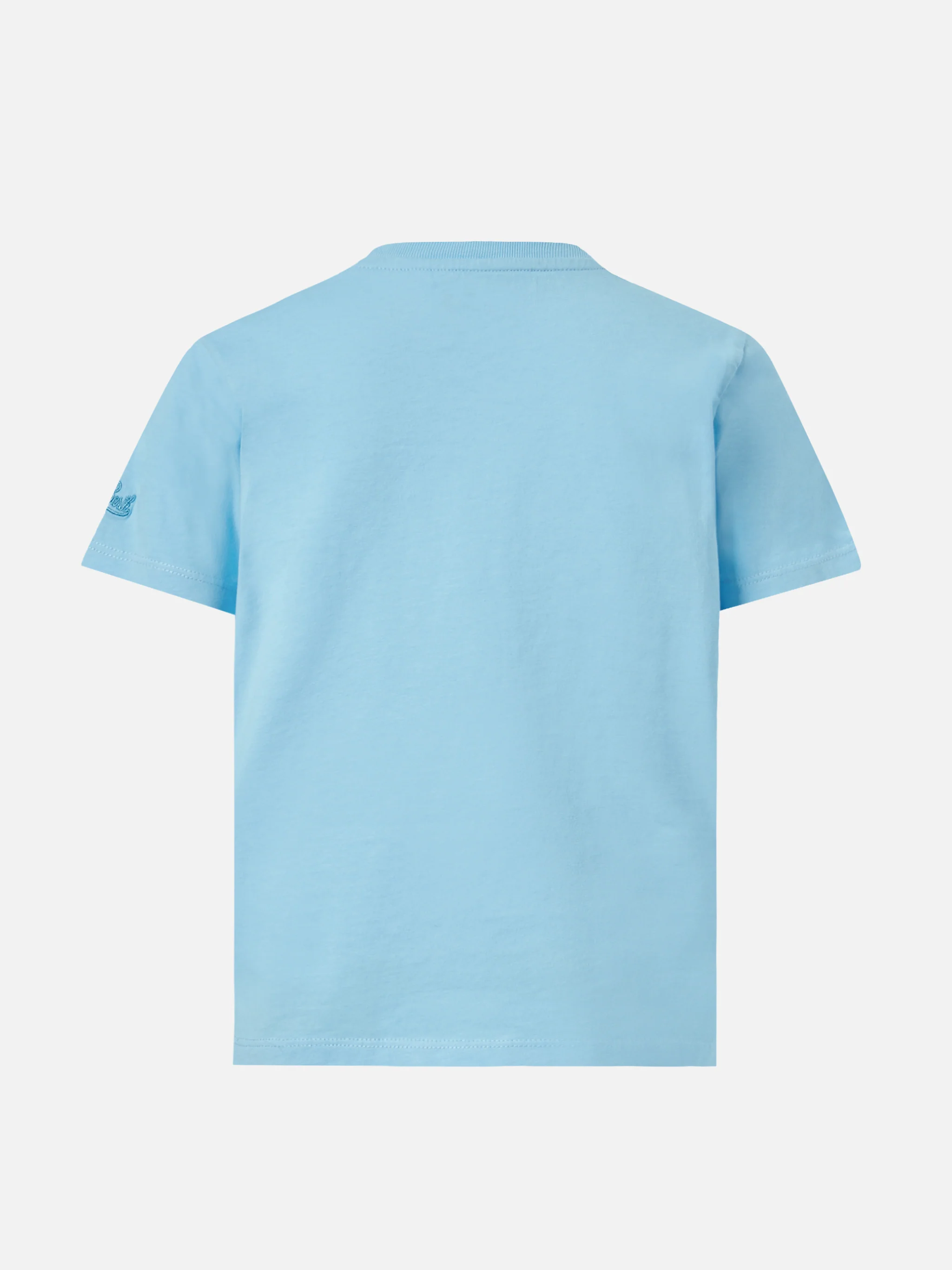 Elly cotton jersey crewneck t-shirt with Hawaii print - Image 3