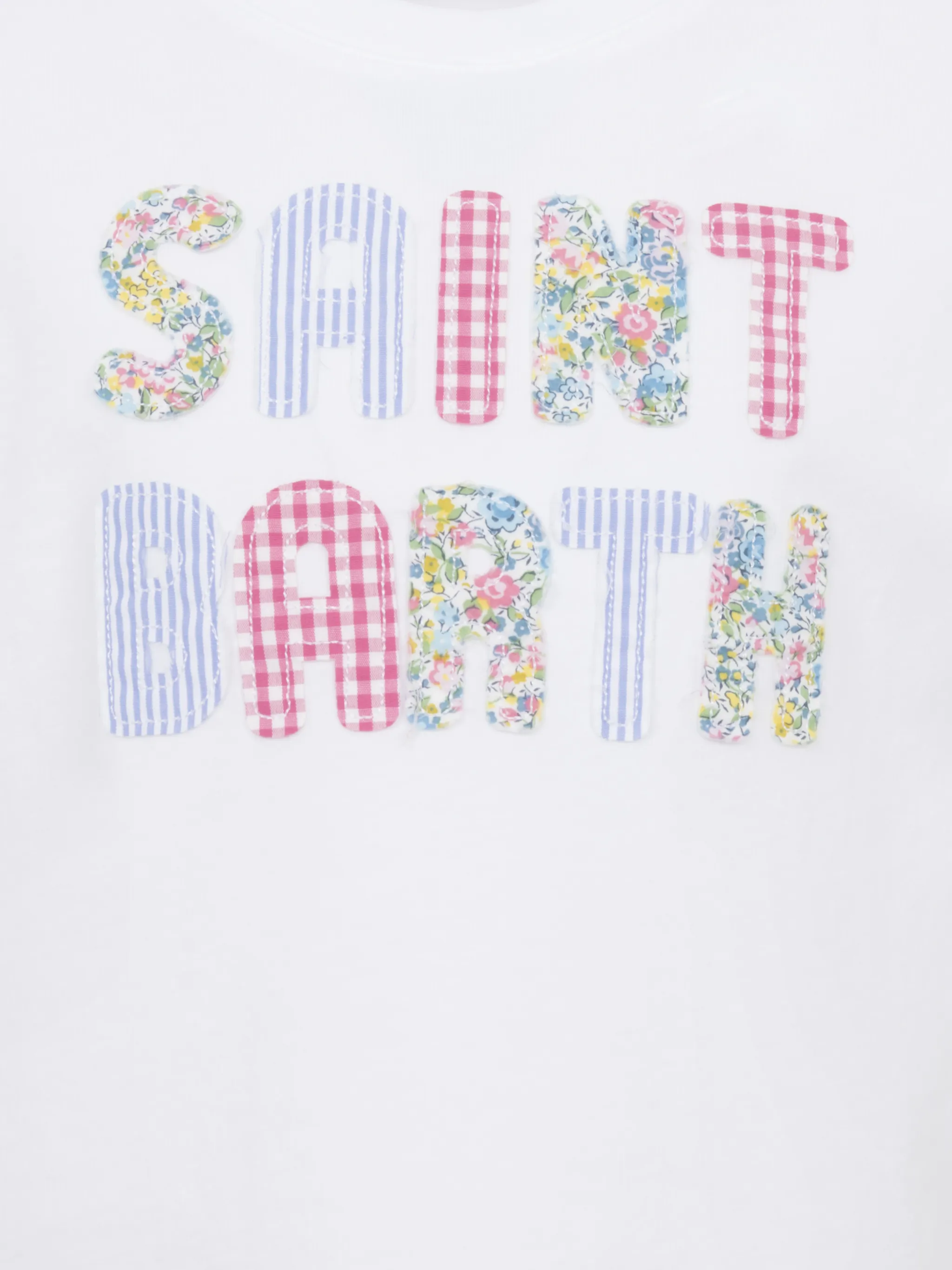Elly cotton jersey crewneck t-shirt with Saint Barth patch - Image 3