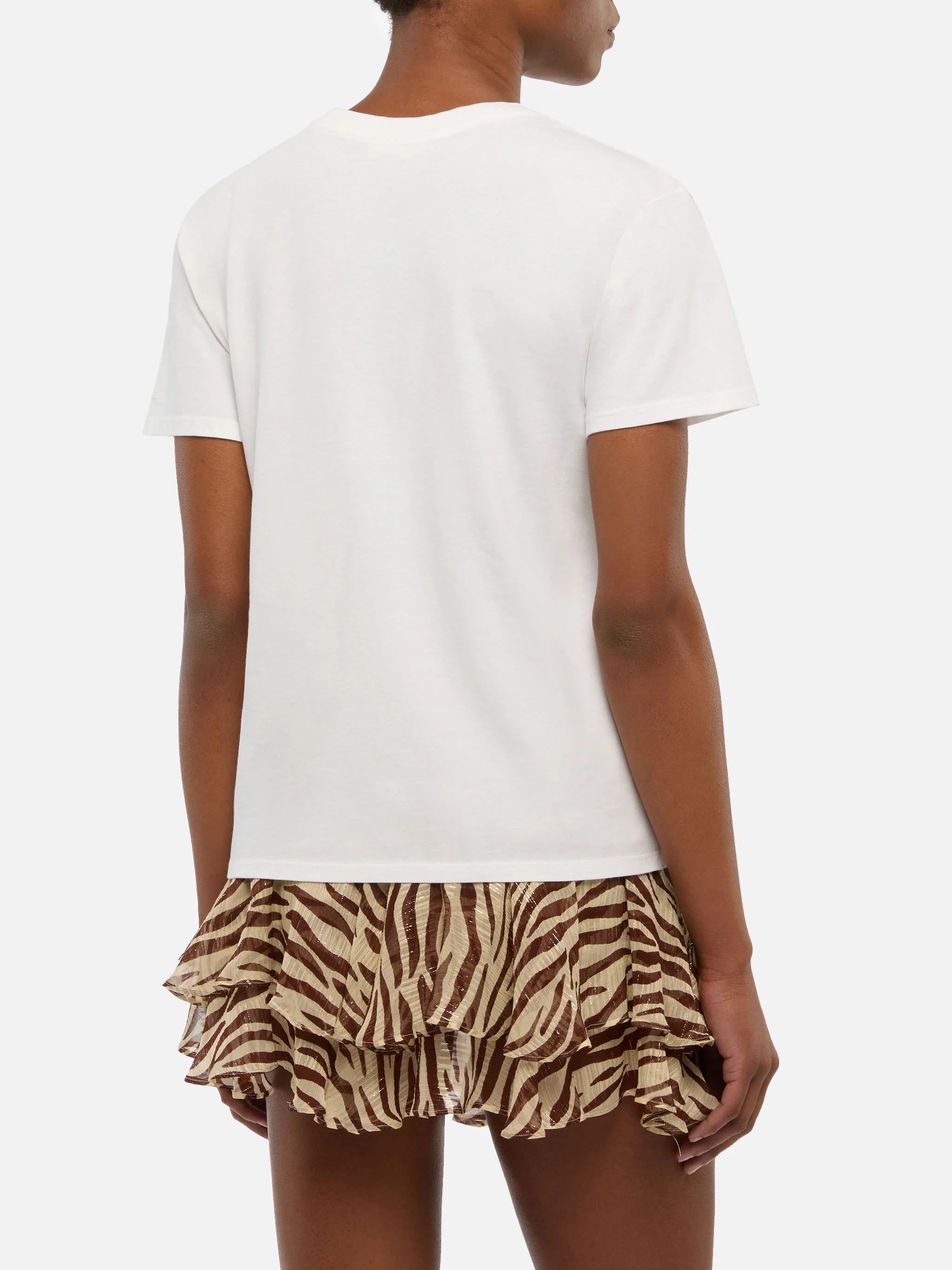 Emilie cotton t-shirt with Ciak mi girano embroidery - Image 3