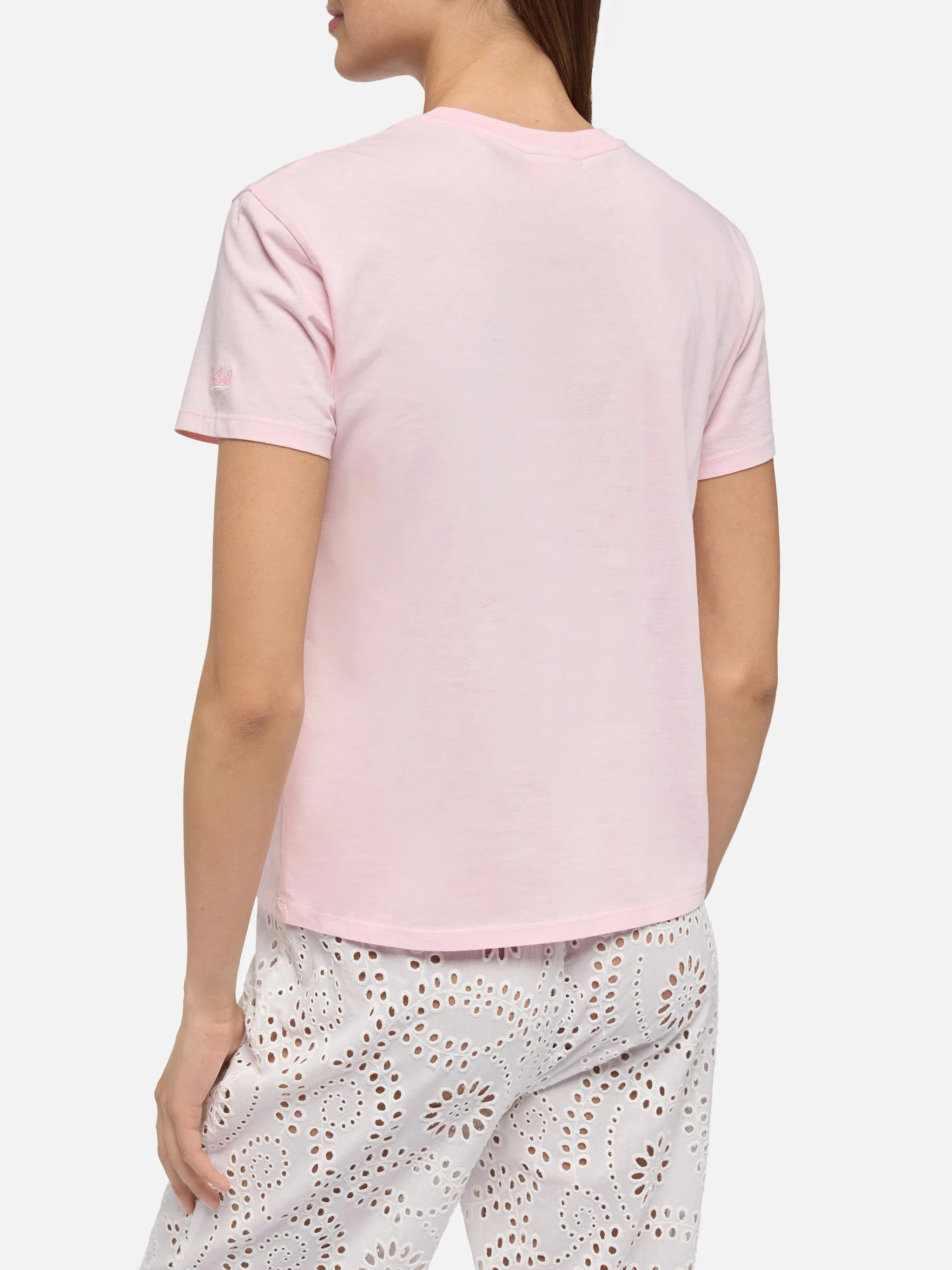 Emilie cotton t-shirt with Gin Gin embroidery | INSULTI LUMINOSI SPECIAL EDITION - Image 3