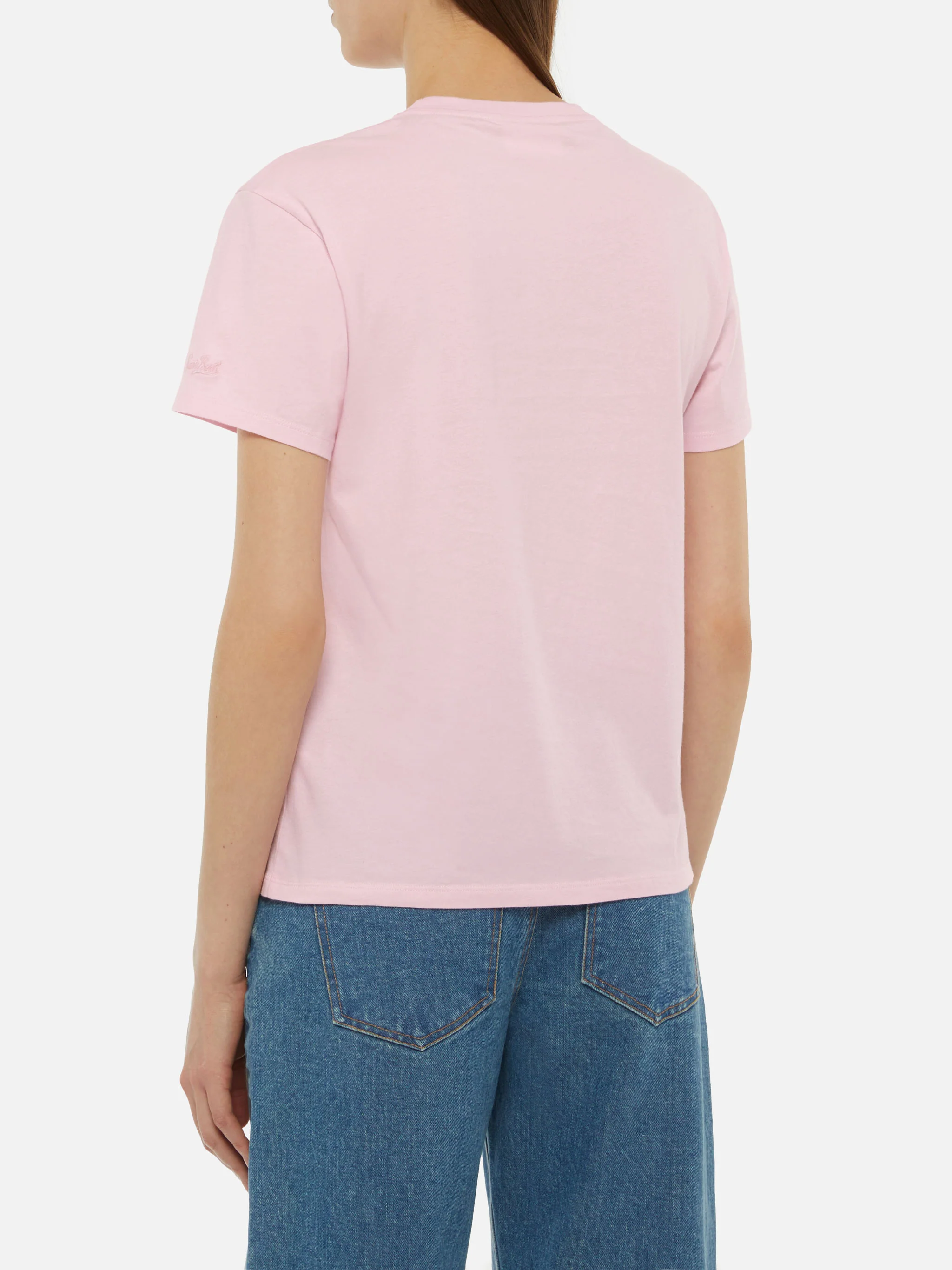 Emilie cotton t-shirt with Mare Male embroidery - Image 3