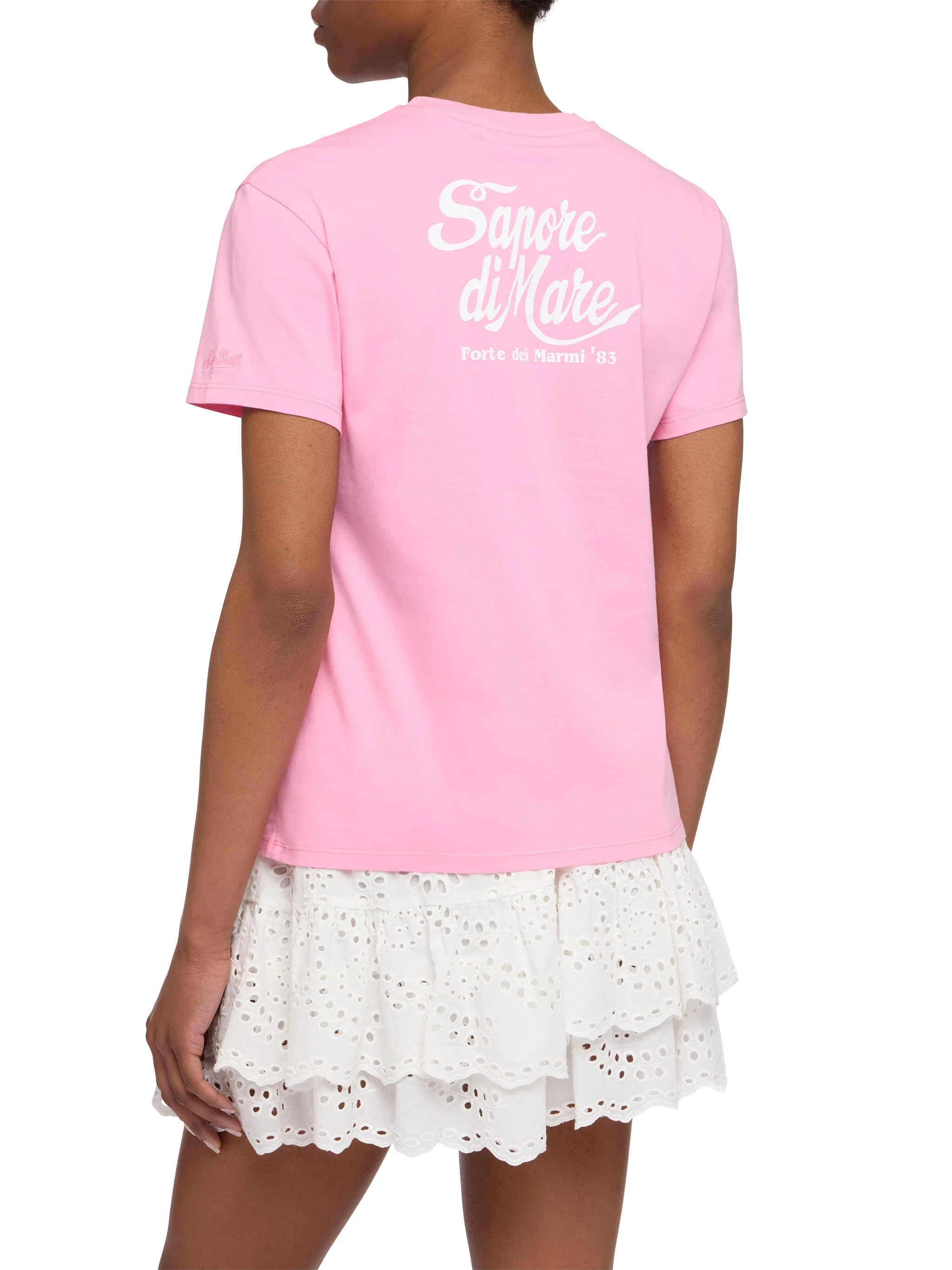 Emilie cotton t-shirt with Sapore di Mare print | SAPORE DI MARE SPECIAL EDITION - Image 2