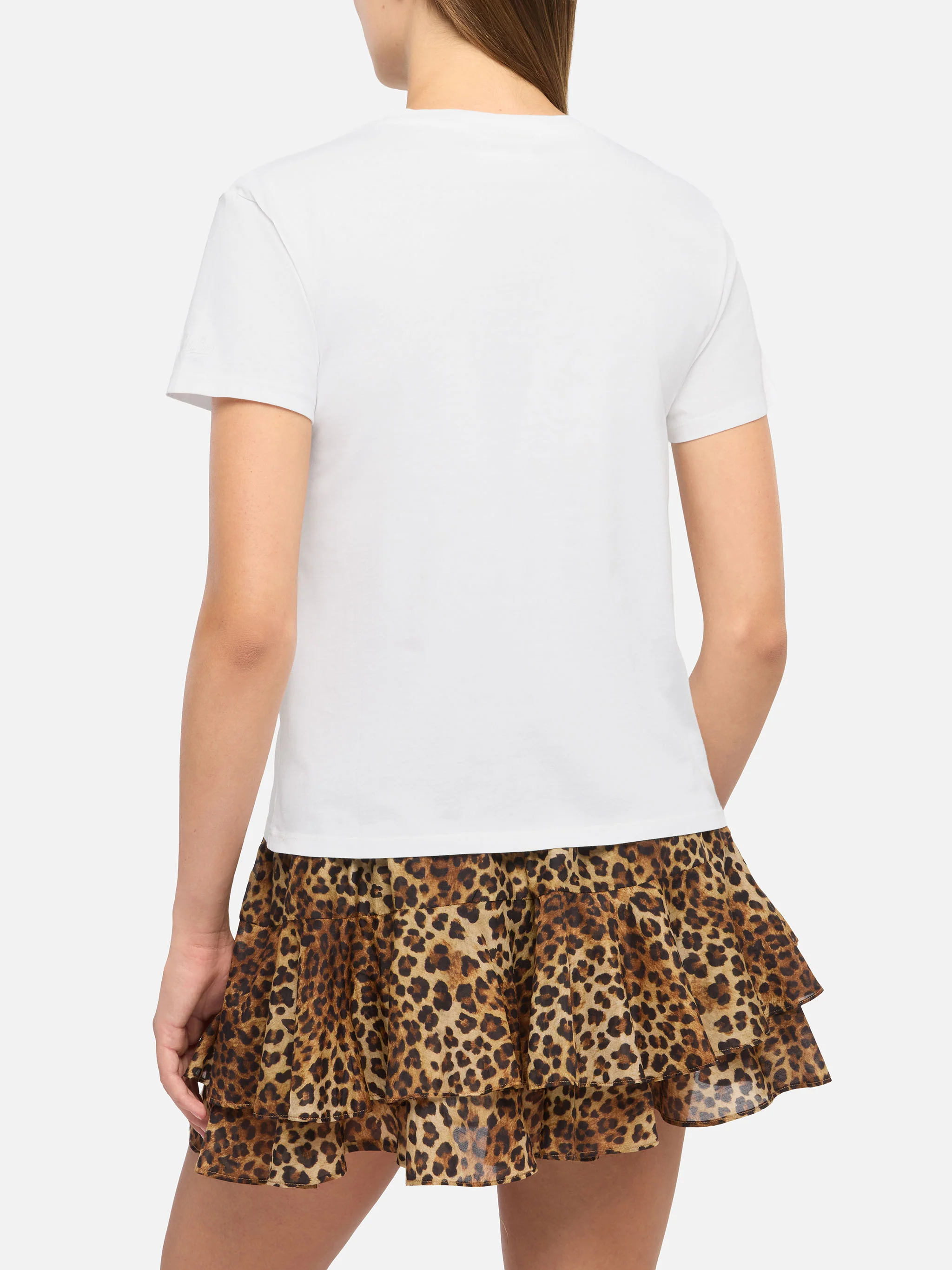 Emilie cotton t-shirt with Sesso e Sambarth embroidery - Image 3