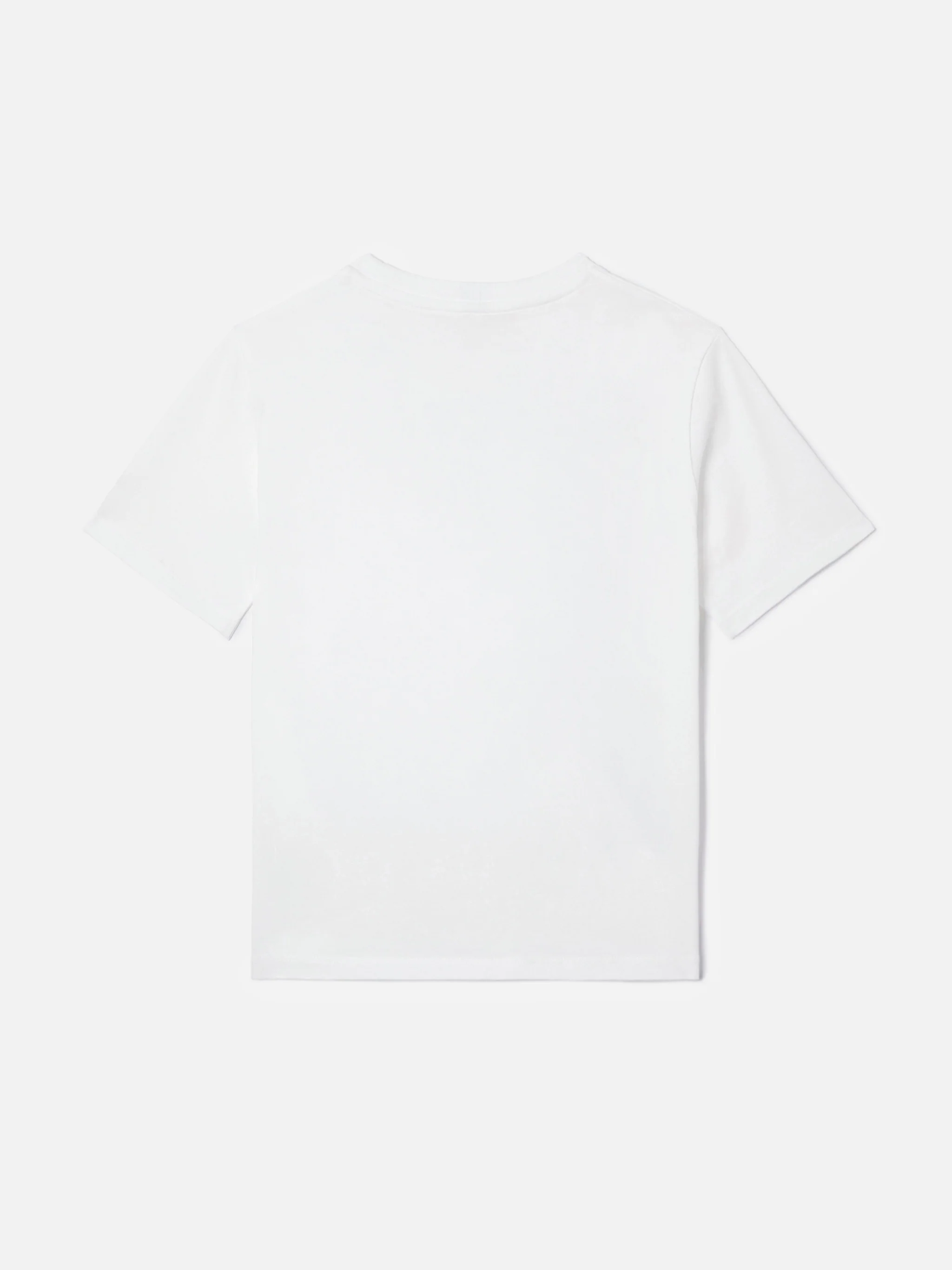 Emilie Jr T-shirt in white cotton with Gossip and Shopping embroidery - Image 3
