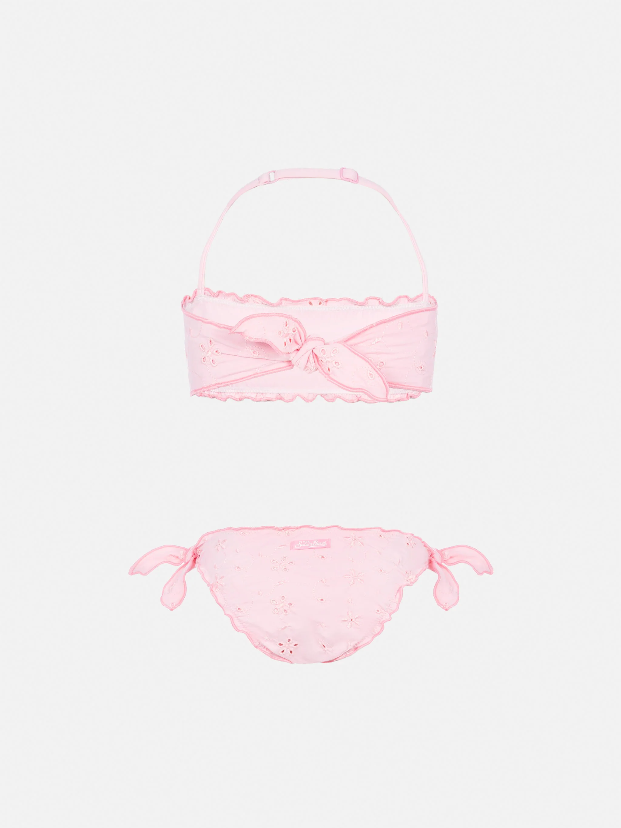 Emy classic bandeau bikini with Sangallo lace embroidery - Image 2