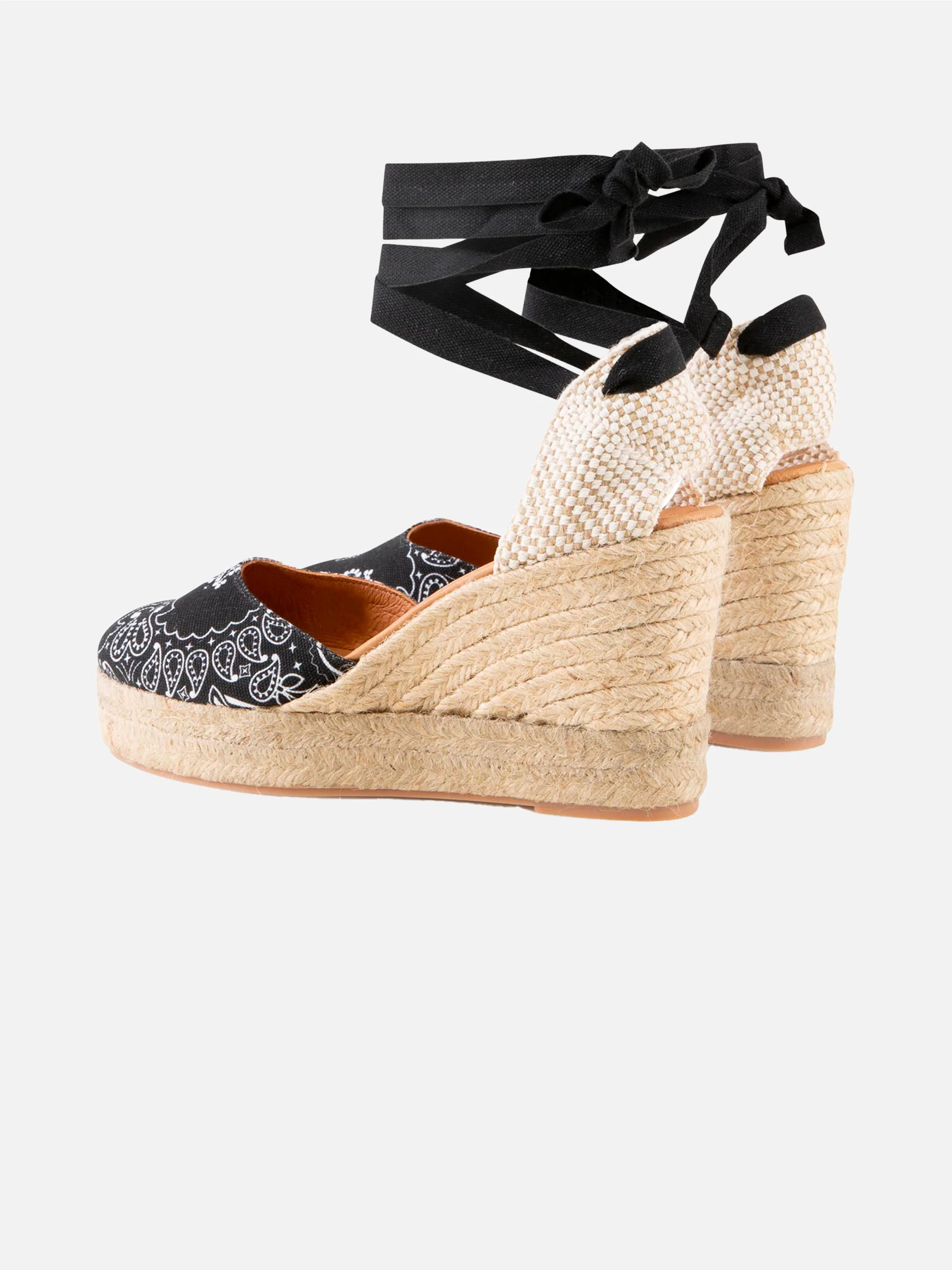 Espadrillas with high wedge and ankle lace - Image 3