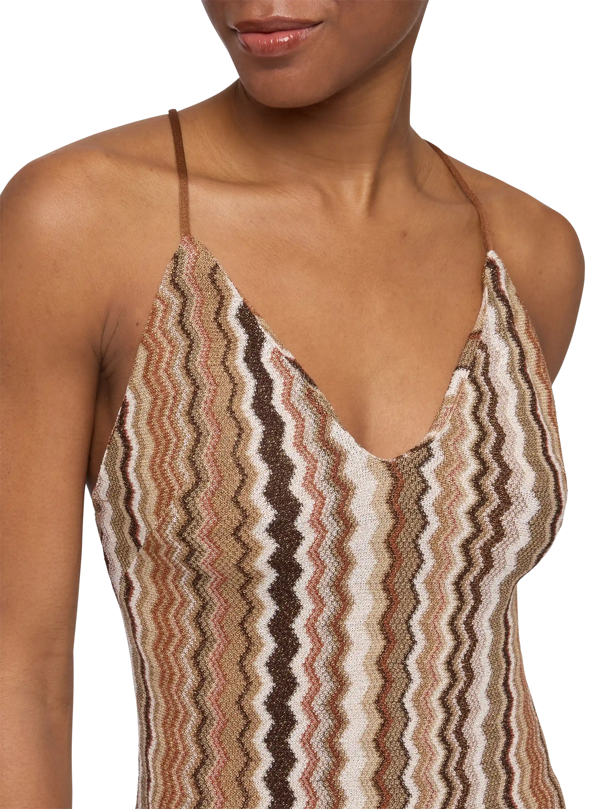 Eydis raschel knit chevron slip dress - Image 2