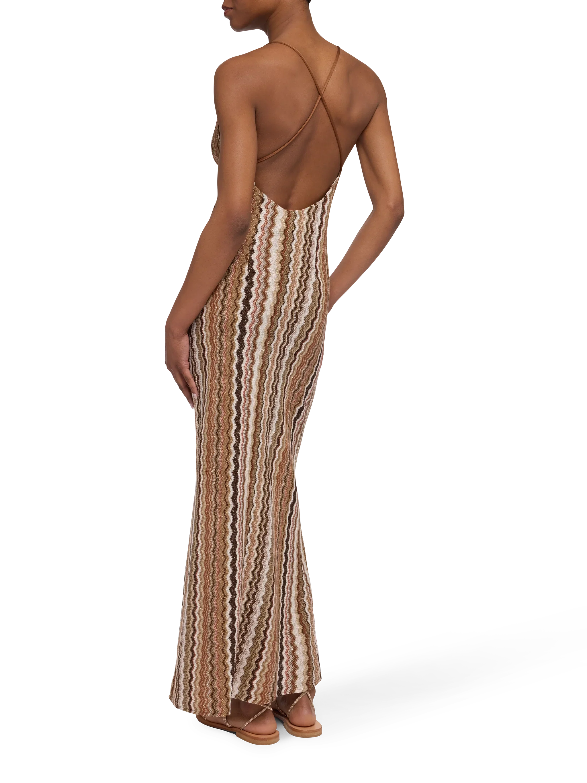Eydis raschel knit chevron slip dress - Image 3