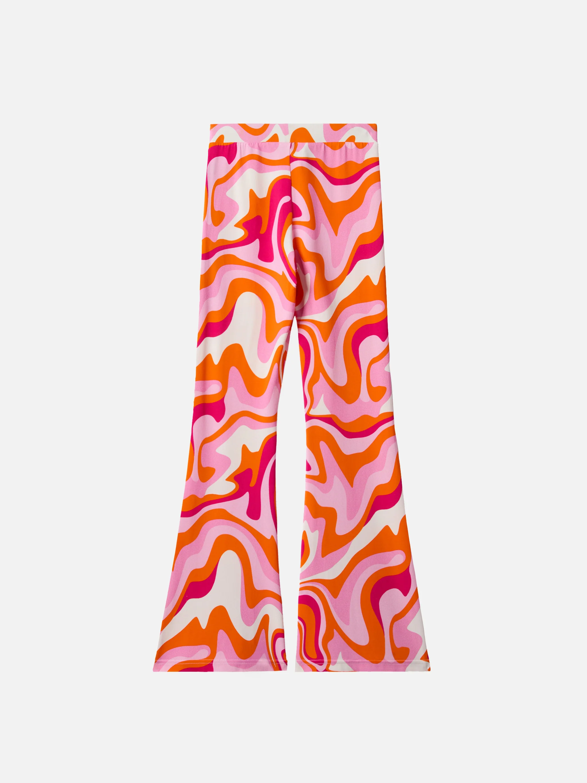 Flared pants Gwenda Jr with liquid shape print - Image 3