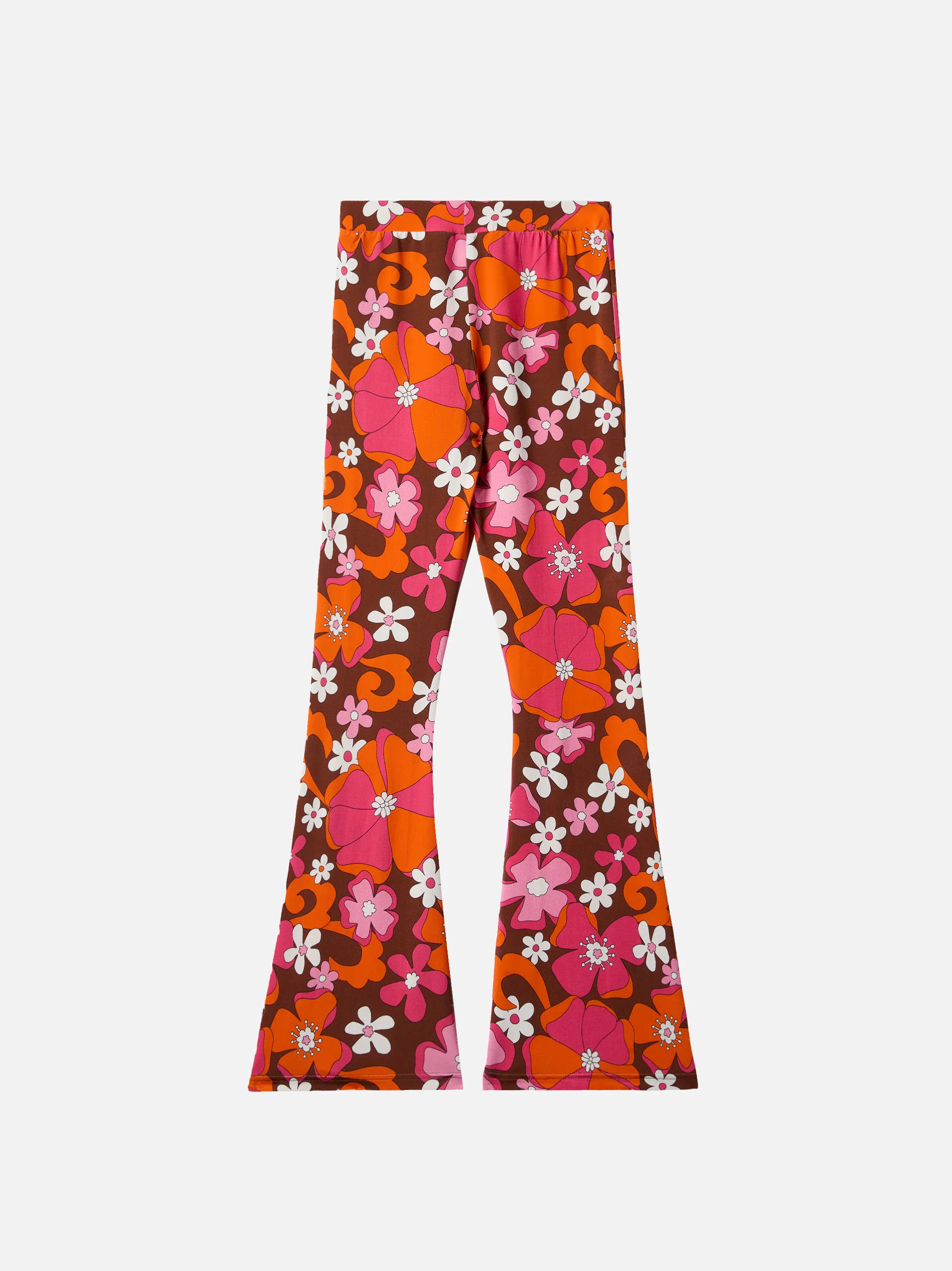 Flared pants Gwenda Jr with retro flower print - Image 3