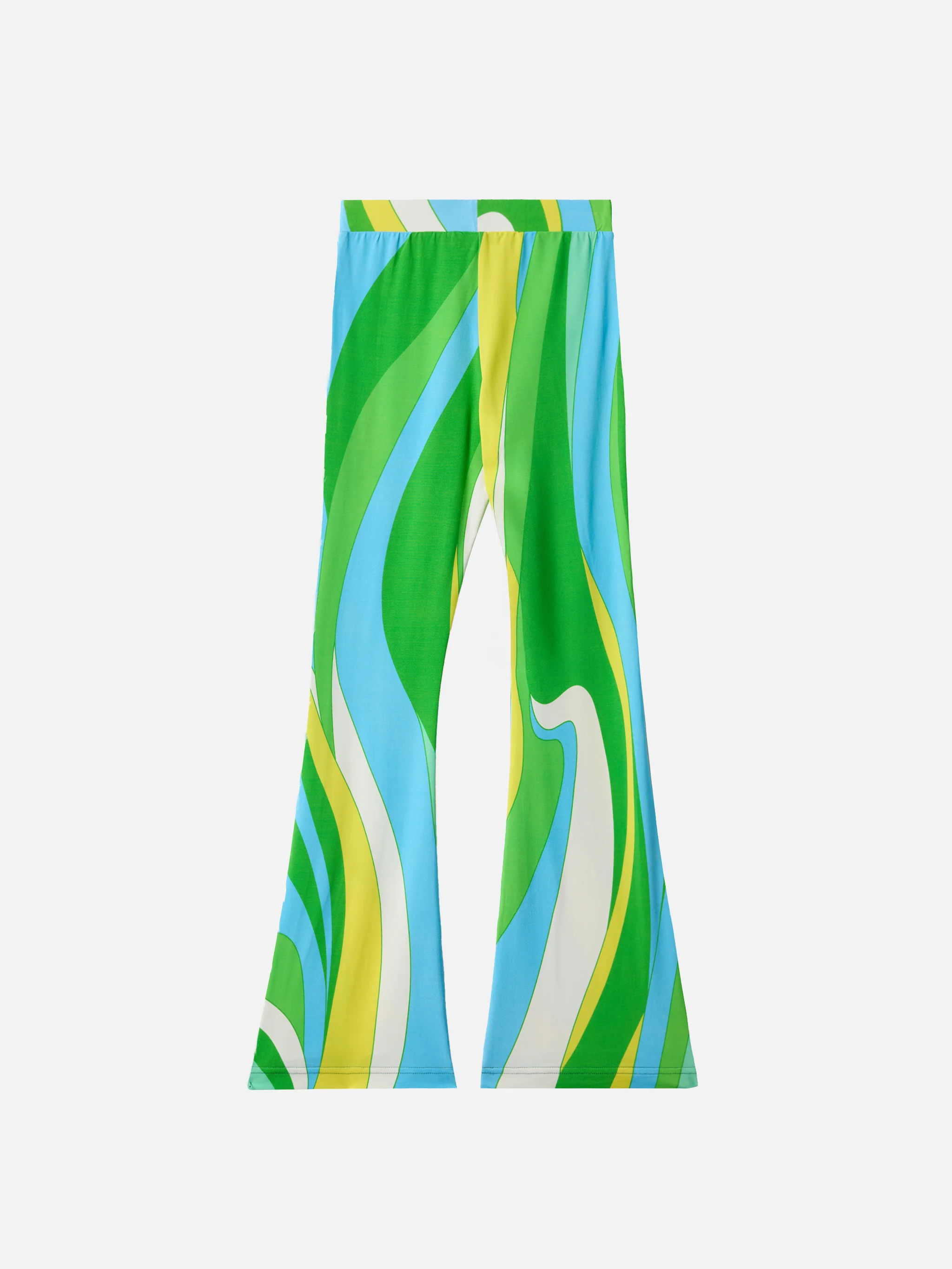 Flared pants Gwenda Jr with shape wave print - Image 3