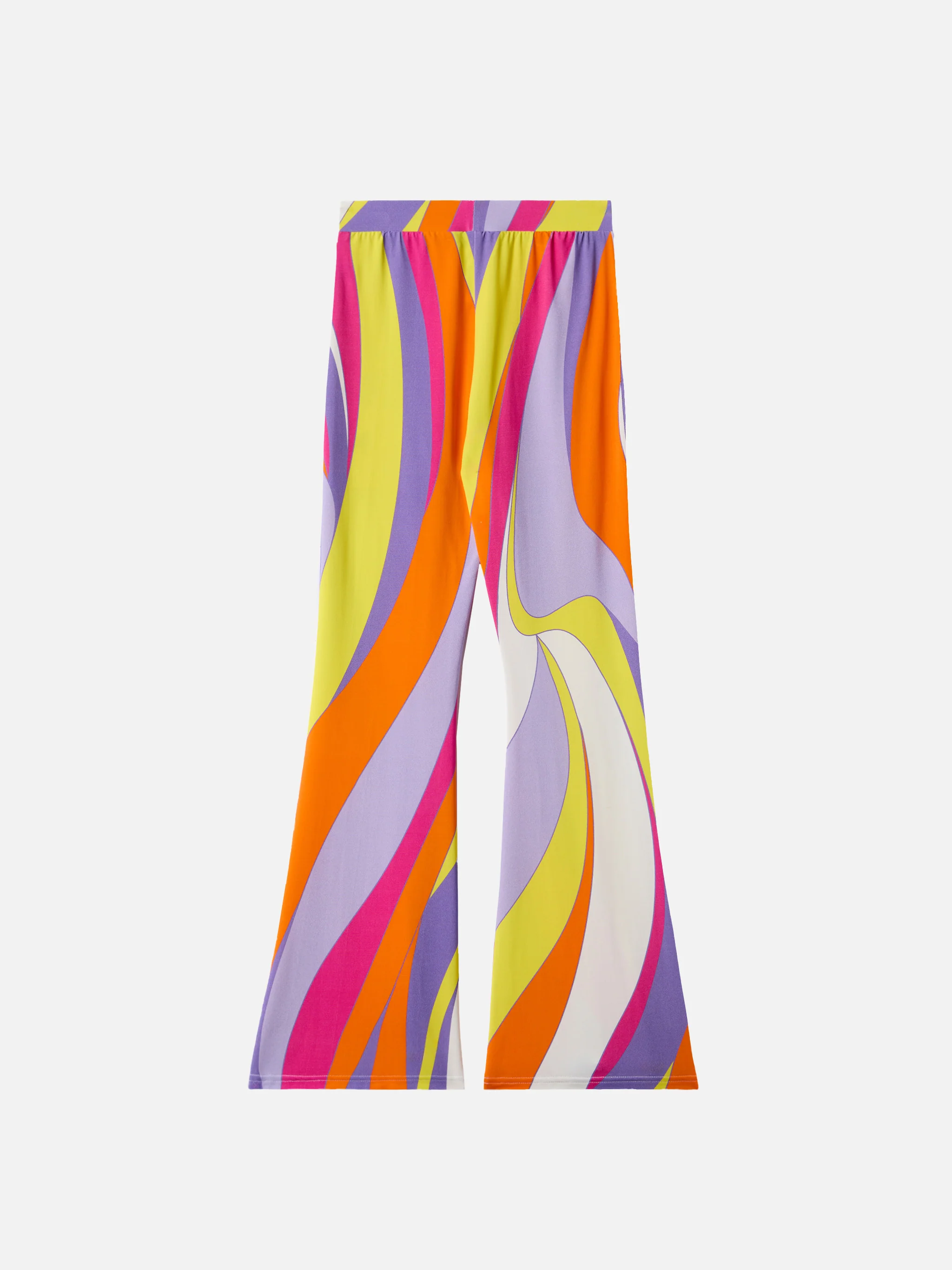 Flared pants Gwenda Jr with shape wave print - Image 3