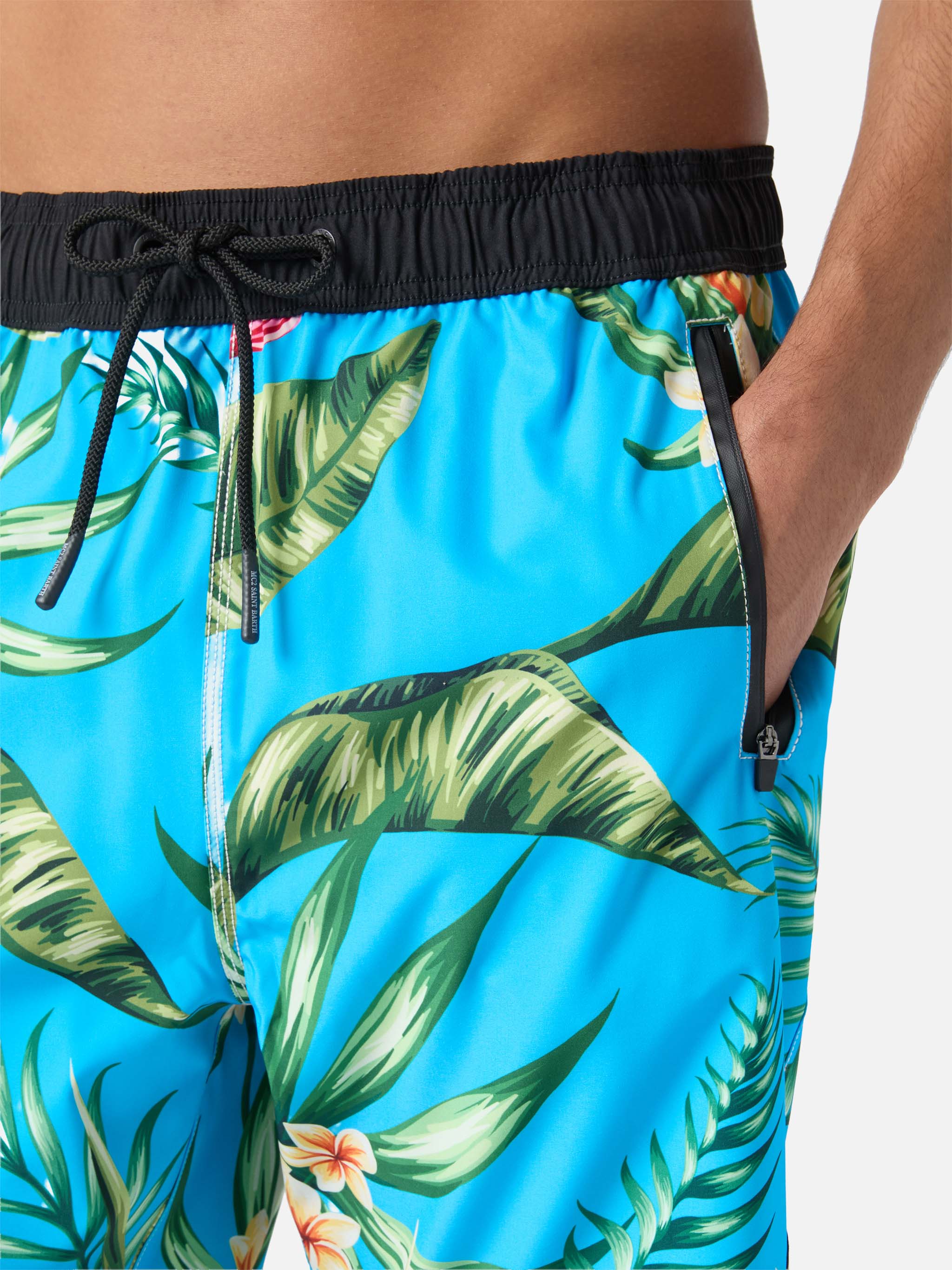 Floral print swim shorts surf style - Image 4