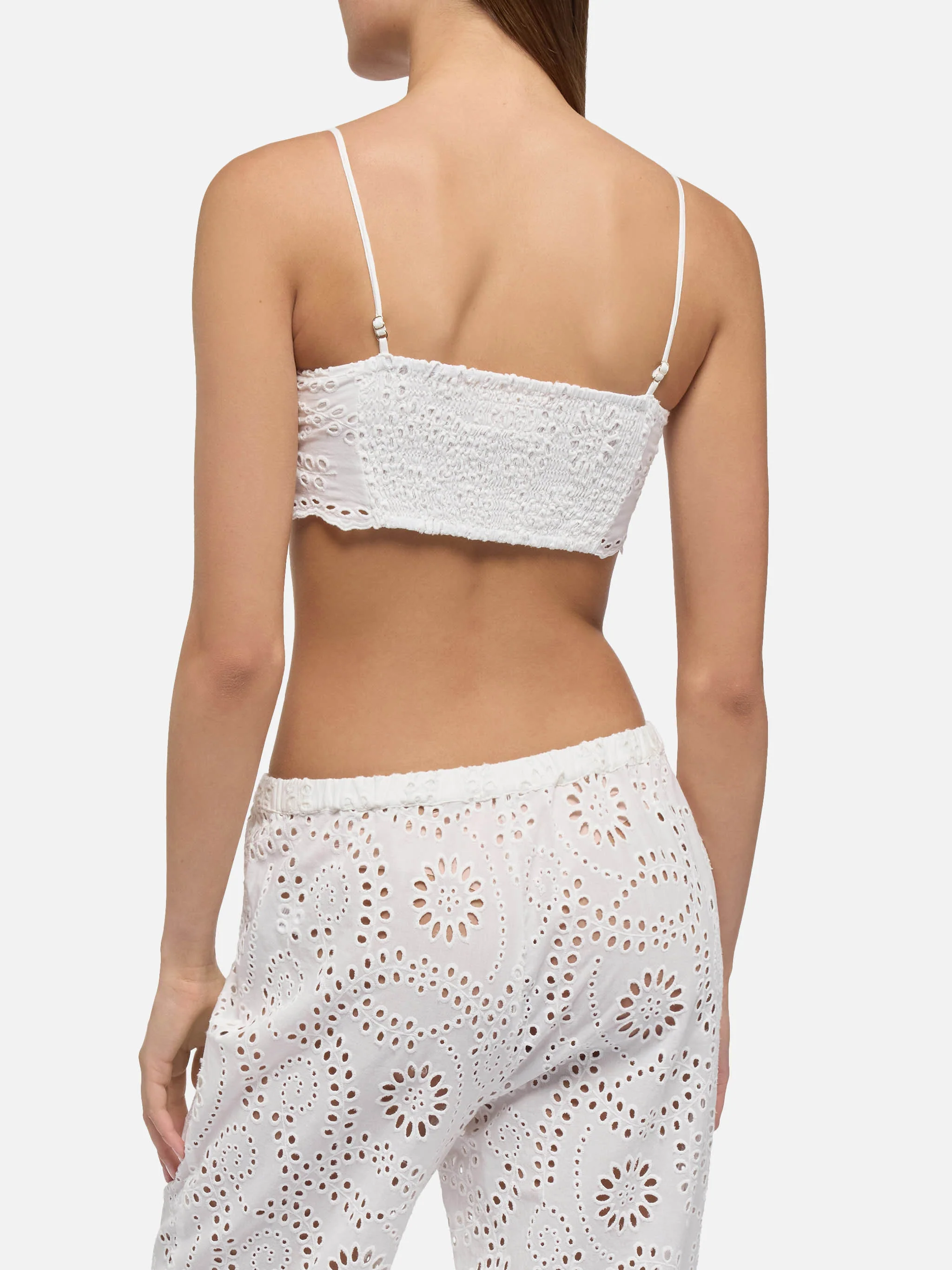 Florida white cotton Sangallo lace top - Image 3