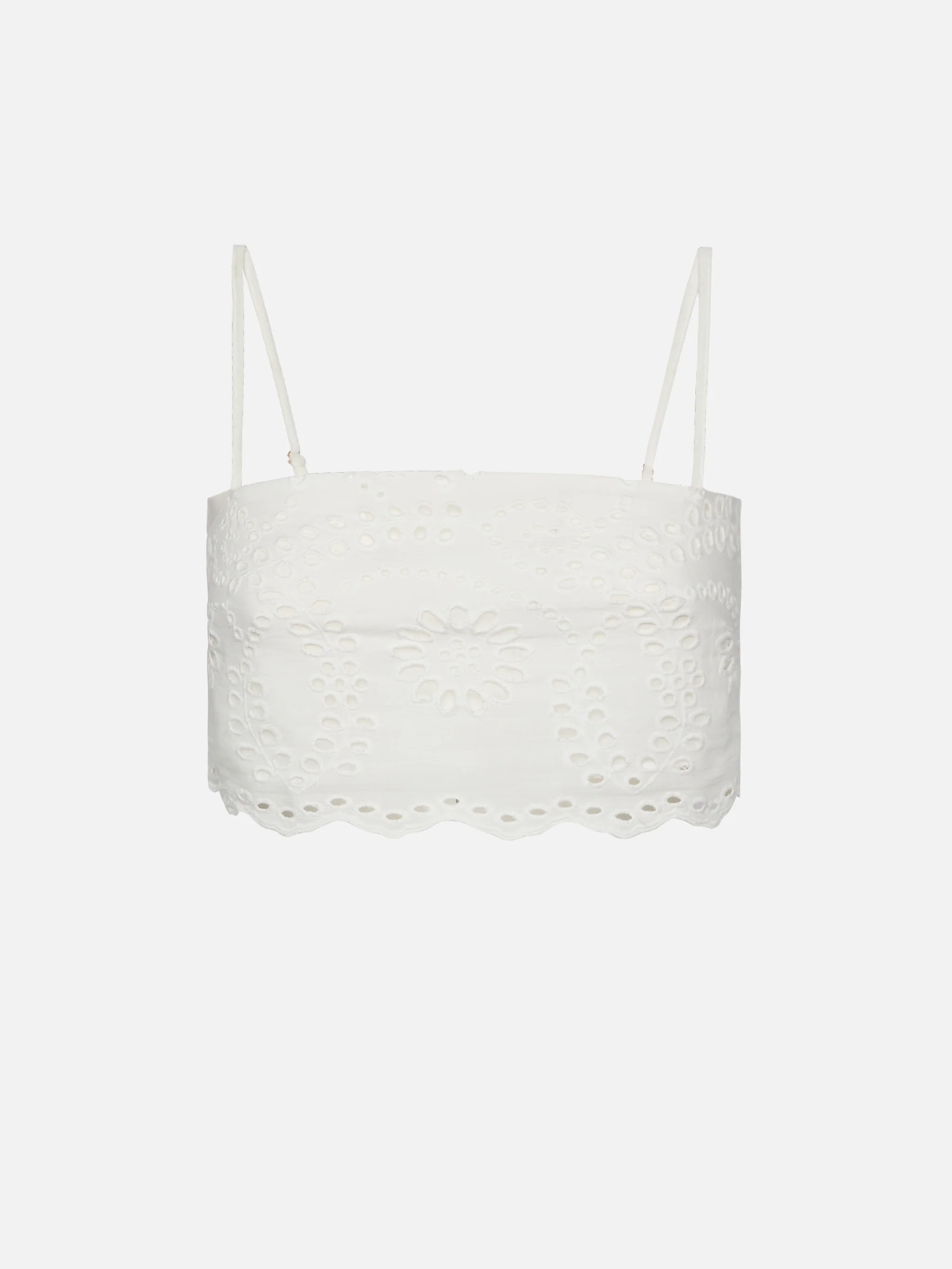 Florida white cotton Sangallo lace top - Image 4