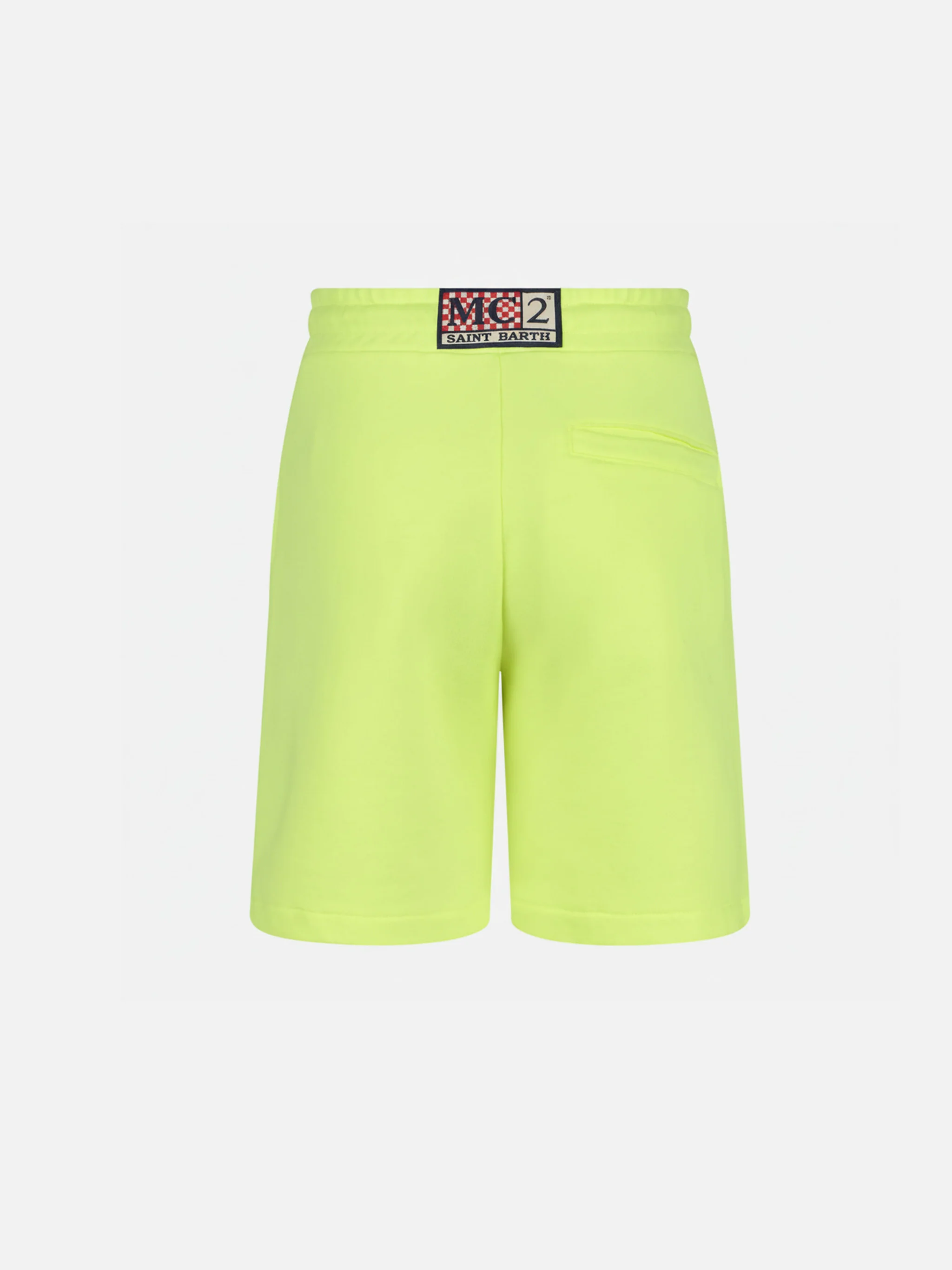 Fluo yellow cotton bermuda shorts Randle Jr - Image 2